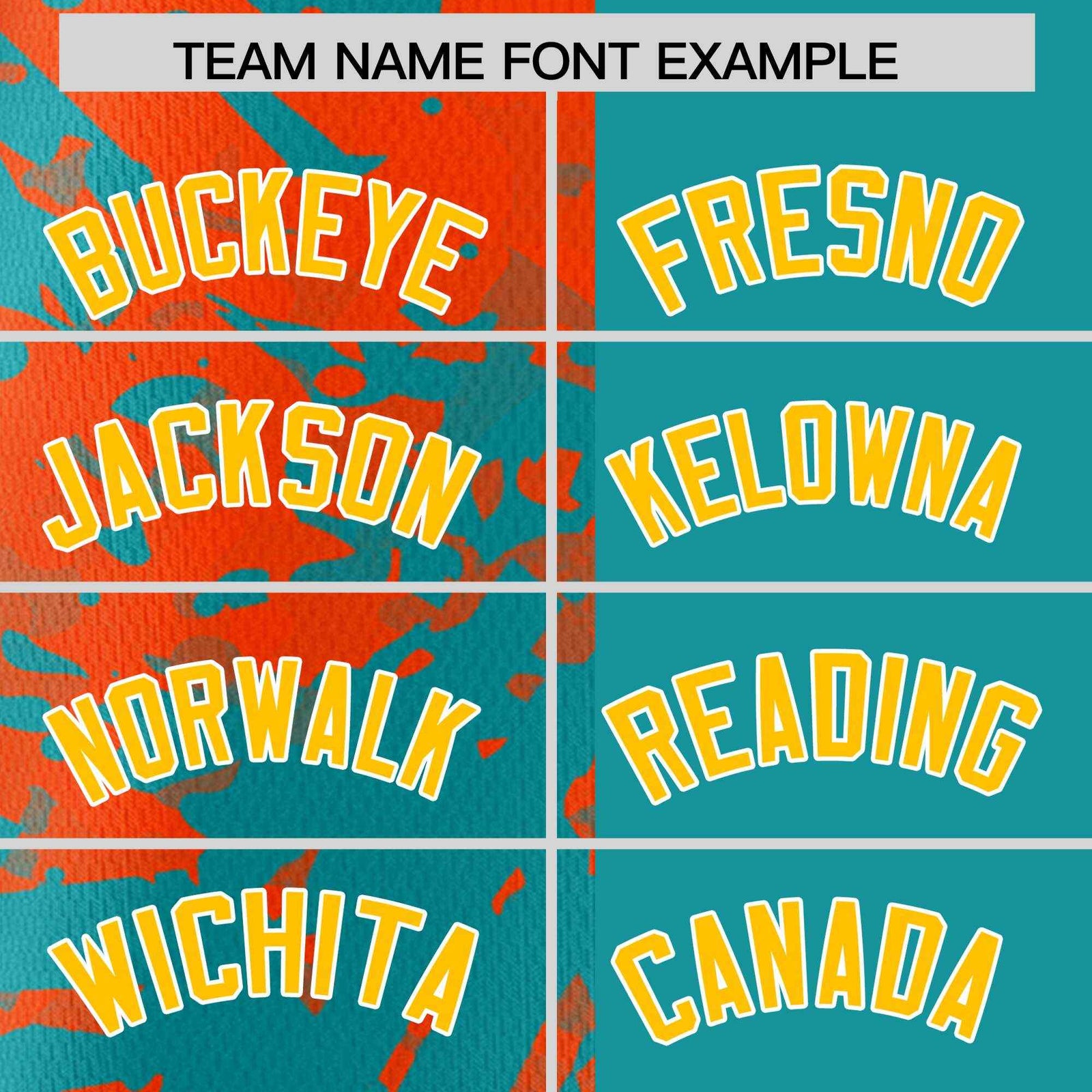 Custom Aqua Orange Split Personalized Graffiti Raglan Sleeve Authentic Baseball Jersey