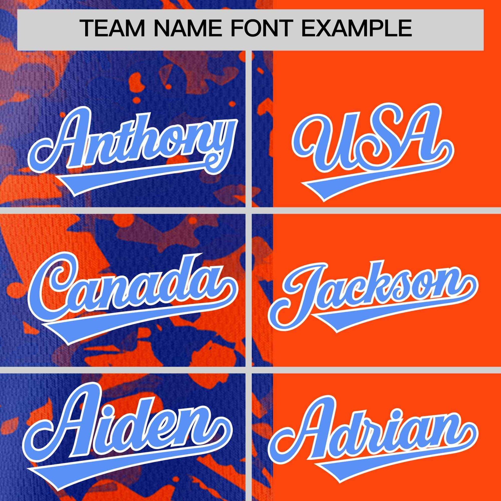 Custom Orange Royal Split Personalized Graffiti Raglan Sleeve Authentic Baseball Jersey