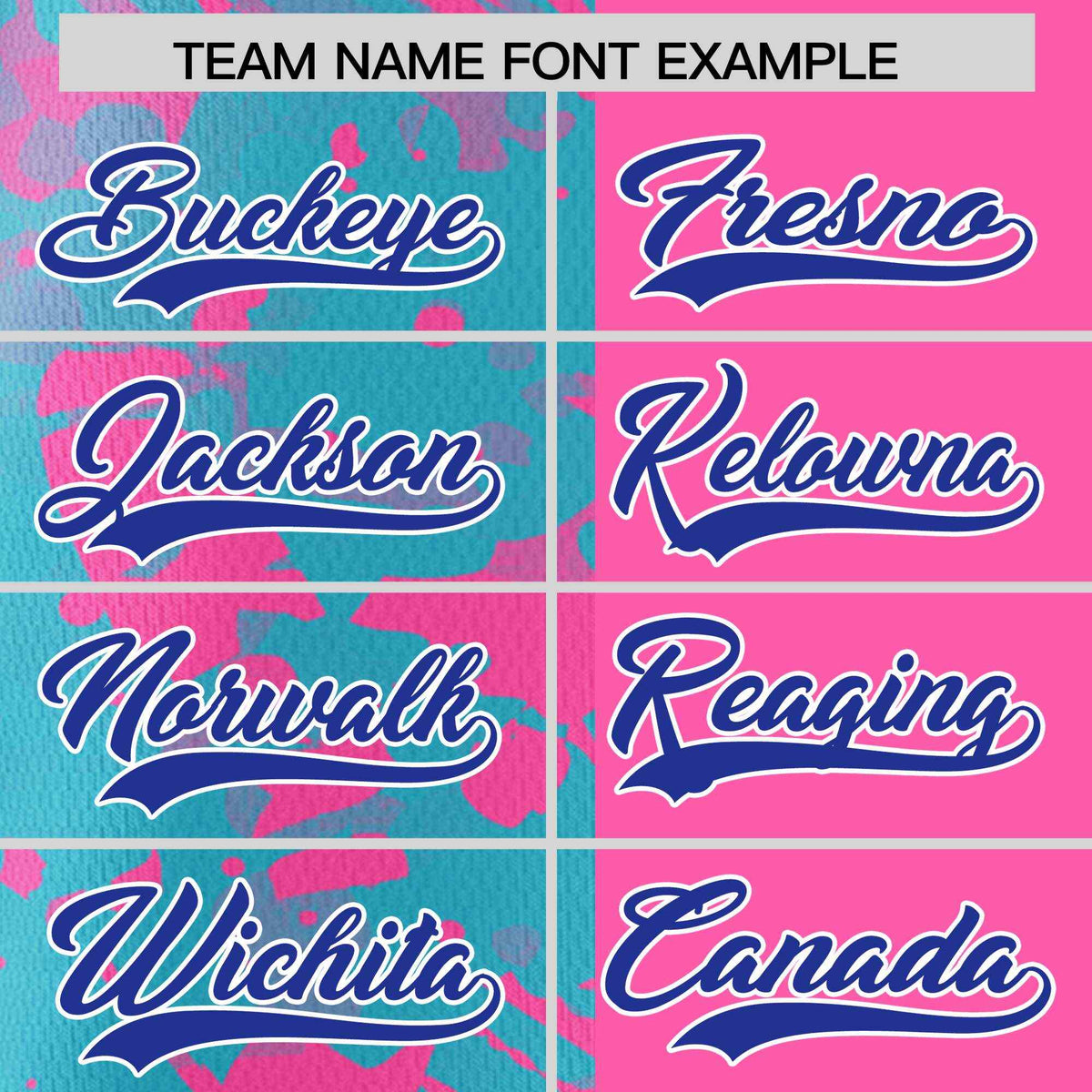 Custom Pink Sky Blue Split Personalized Graffiti Raglan Sleeve Authentic Baseball Jersey