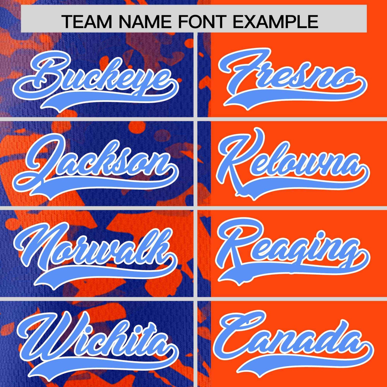 Custom Orange Royal Split Personalized Graffiti Raglan Sleeve Authentic Baseball Jersey