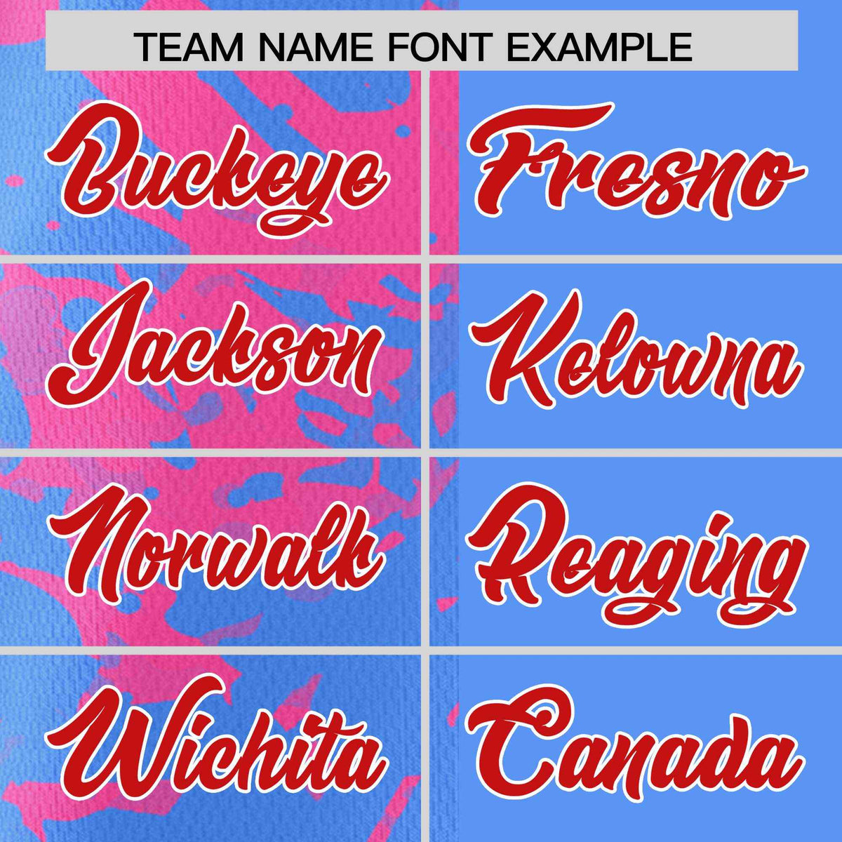 Custom Blue Pink Split Personalized Graffiti Raglan Sleeve Authentic Baseball Jersey