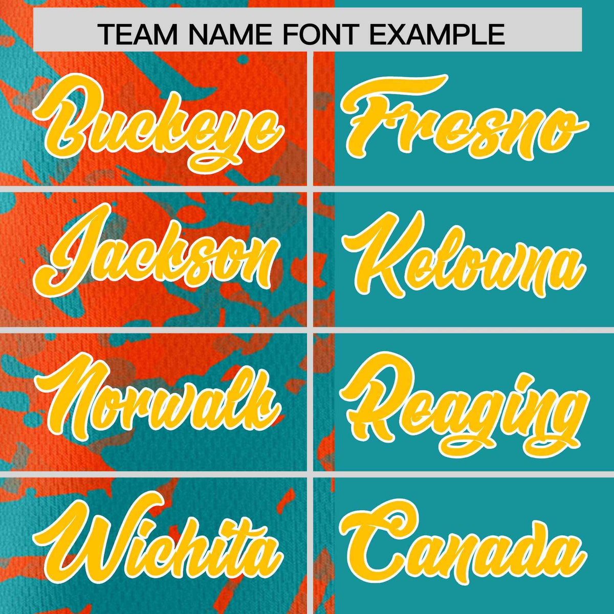 Custom Aqua Orange Split Personalized Graffiti Raglan Sleeve Authentic Baseball Jersey