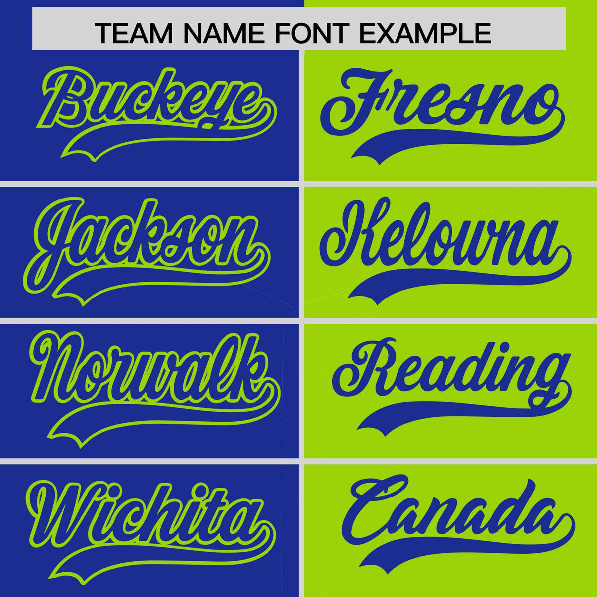 Custom Royal Neon Green Split Fashion Coconut Tree Design Authentic Baseball Jersey