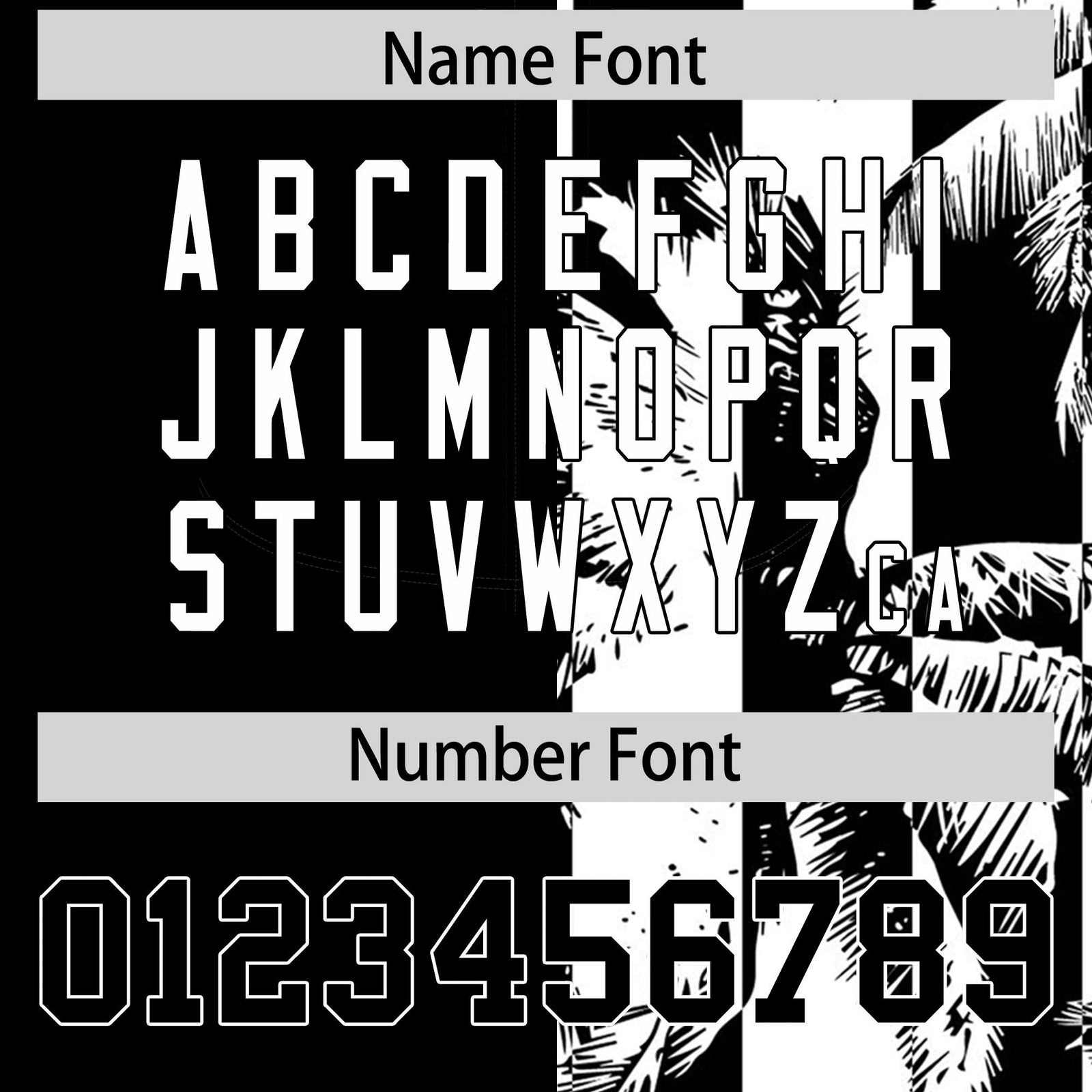 Custom Black White Split Fashion Coconut Tree Design Authentic Baseball Jersey