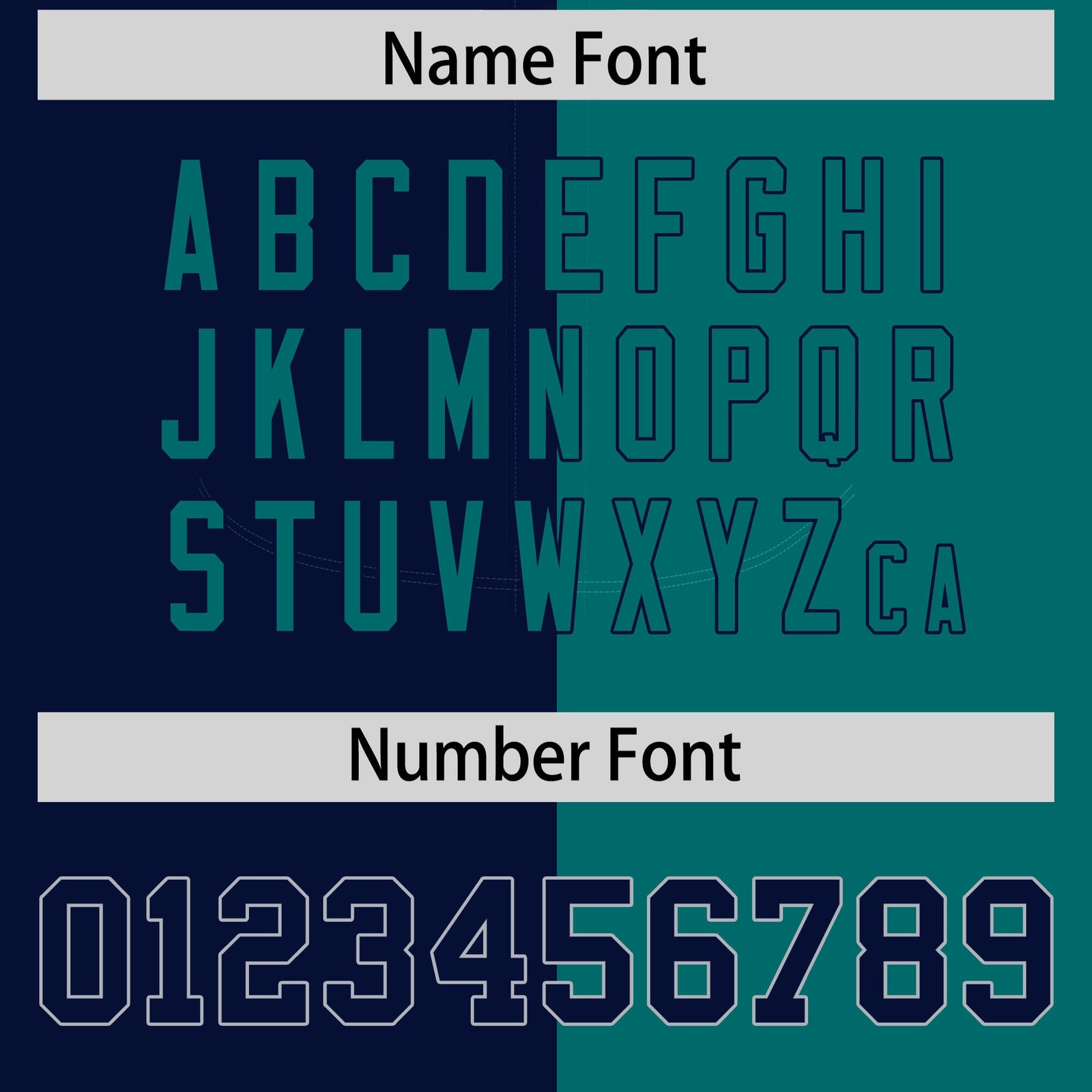 Custom Navy Aqua Split Fashion Coconut Tree Design Authentic Baseball Jersey