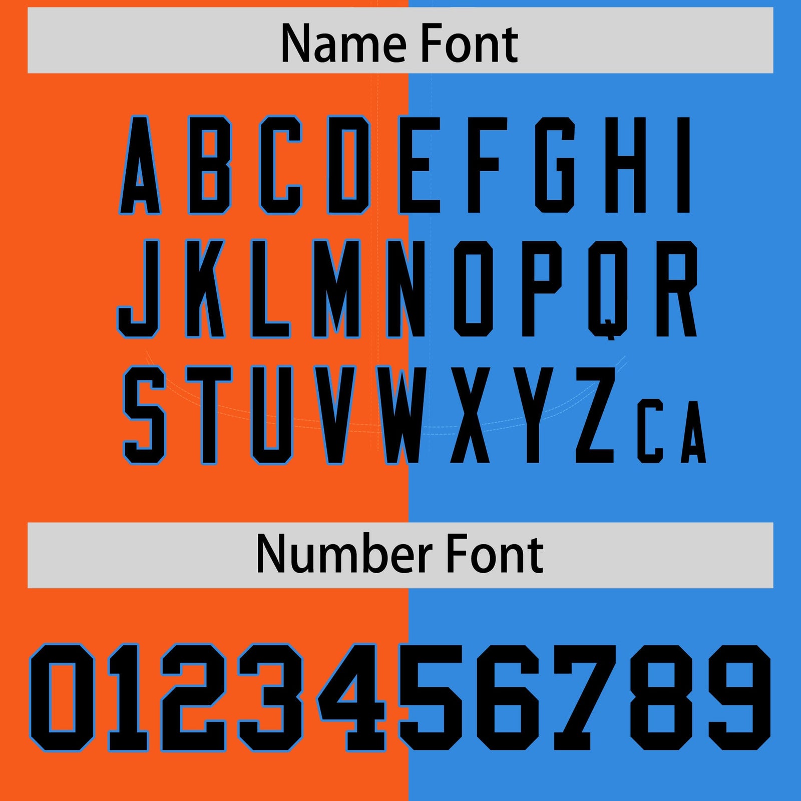 Custom Orange Powder Blue Split Fashion Coconut Tree Design Authentic Baseball Jersey