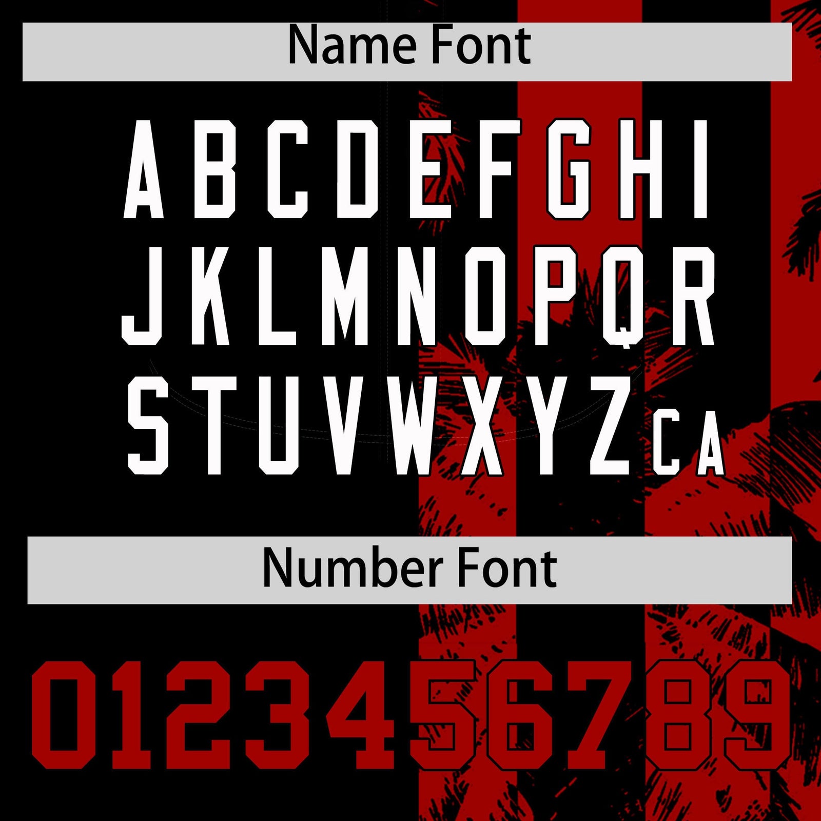 Custom Black Red Split Fashion Coconut Tree Design Authentic Baseball Jersey