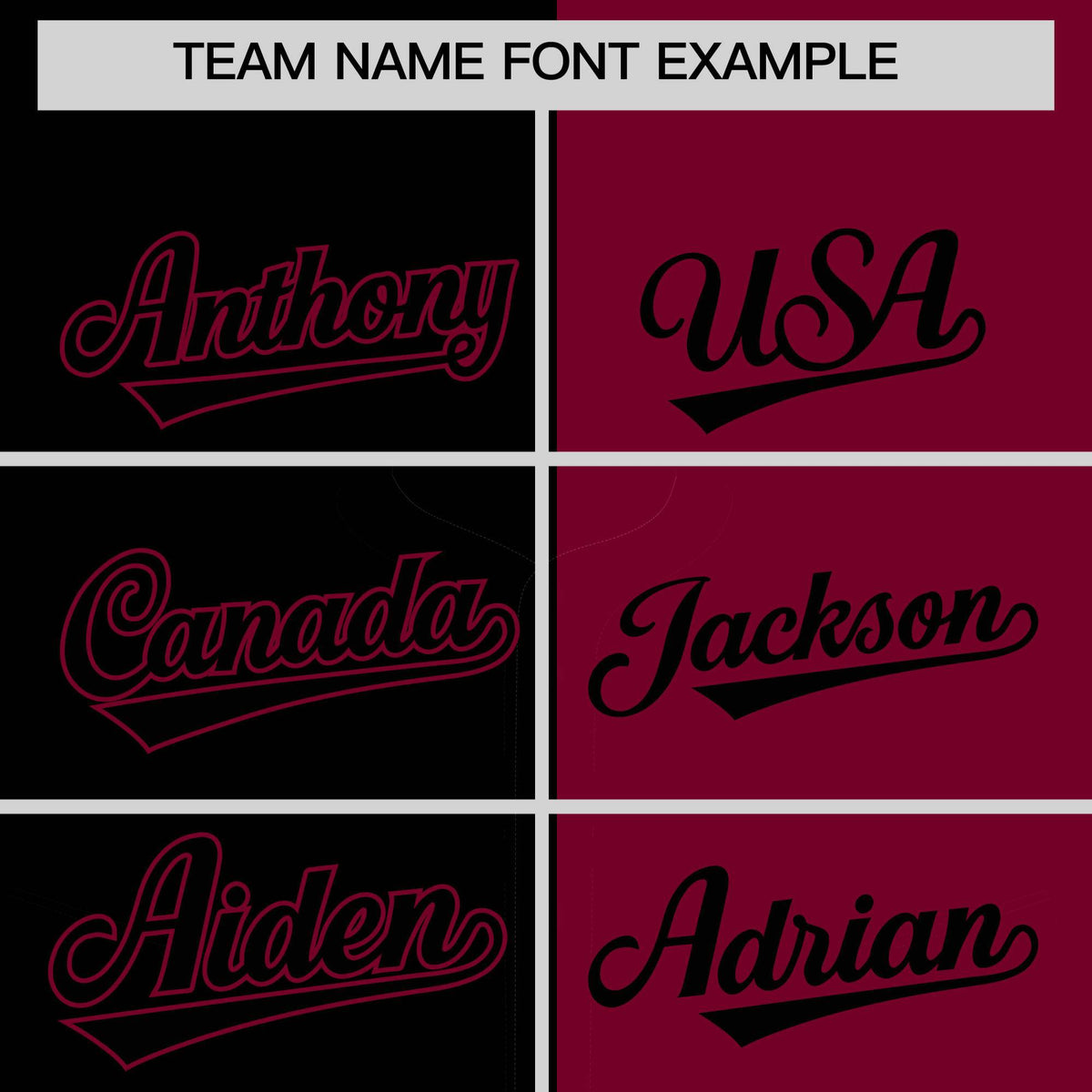 Custom Black Crimson Split Fashion Coconut Tree Design Authentic Baseball Jersey