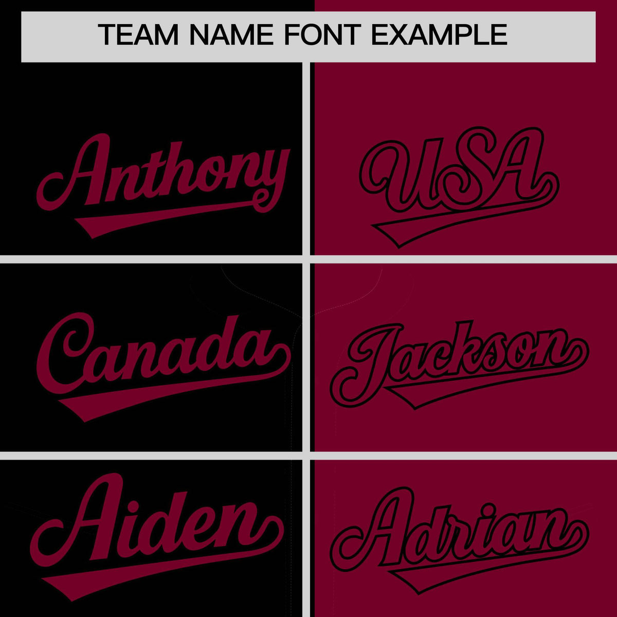 Custom Black Crimson Split Fashion Coconut Tree Design Authentic Baseball Jersey