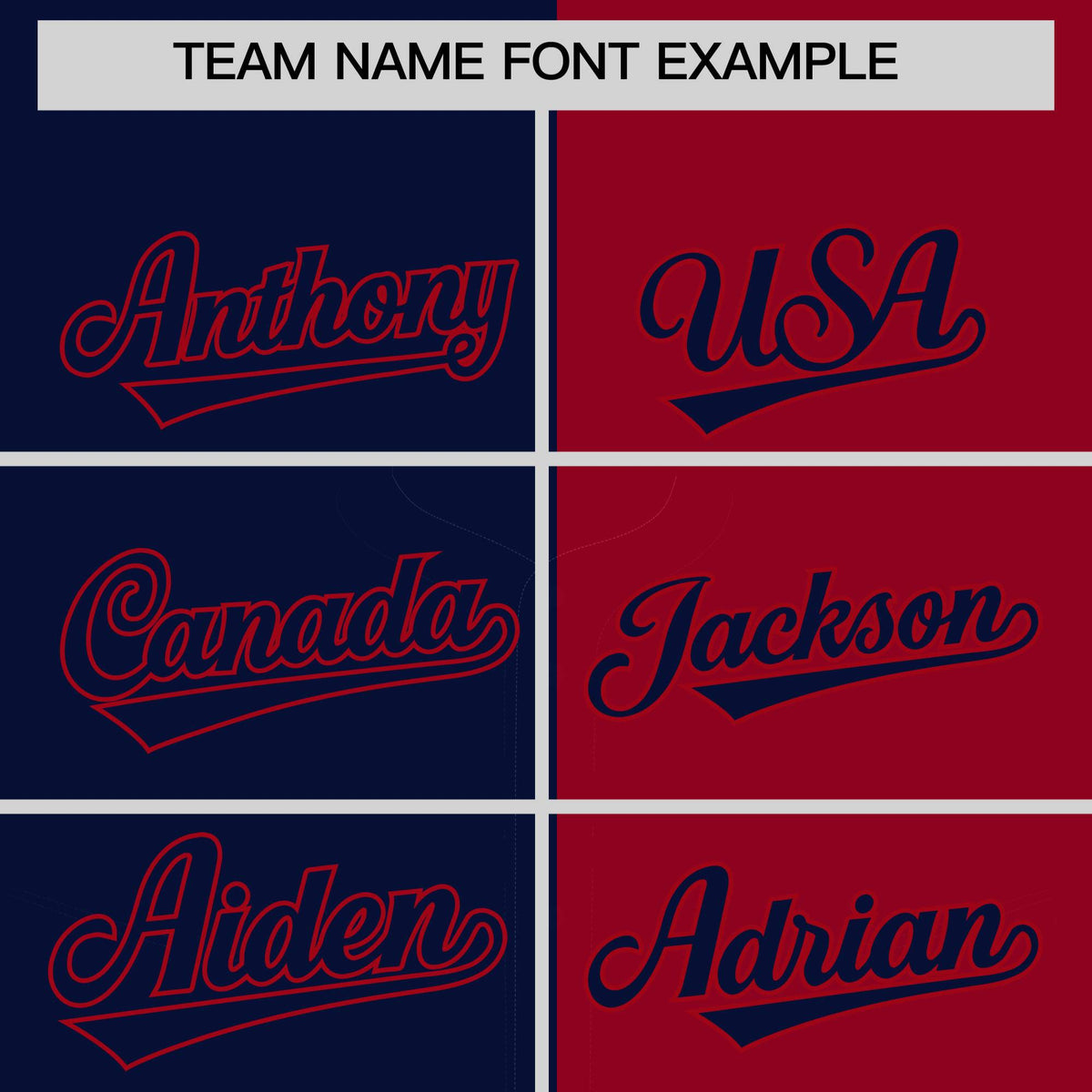 Custom Navy Red Split Fashion Coconut Tree Design Authentic Baseball Jersey