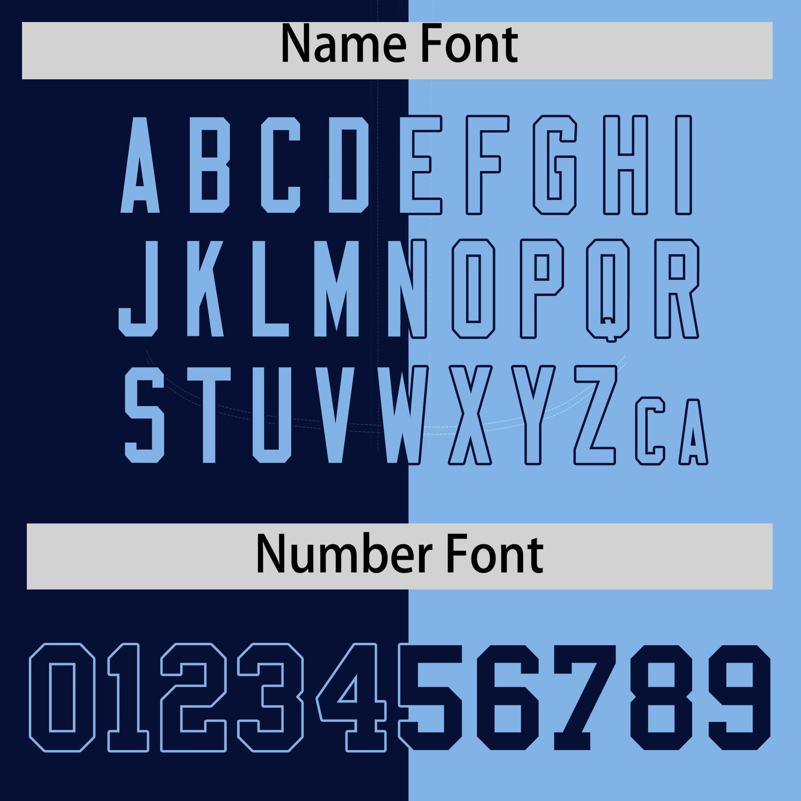 Custom Navy Powder Blue Split Fashion Coconut Tree Design Authentic Baseball Jersey