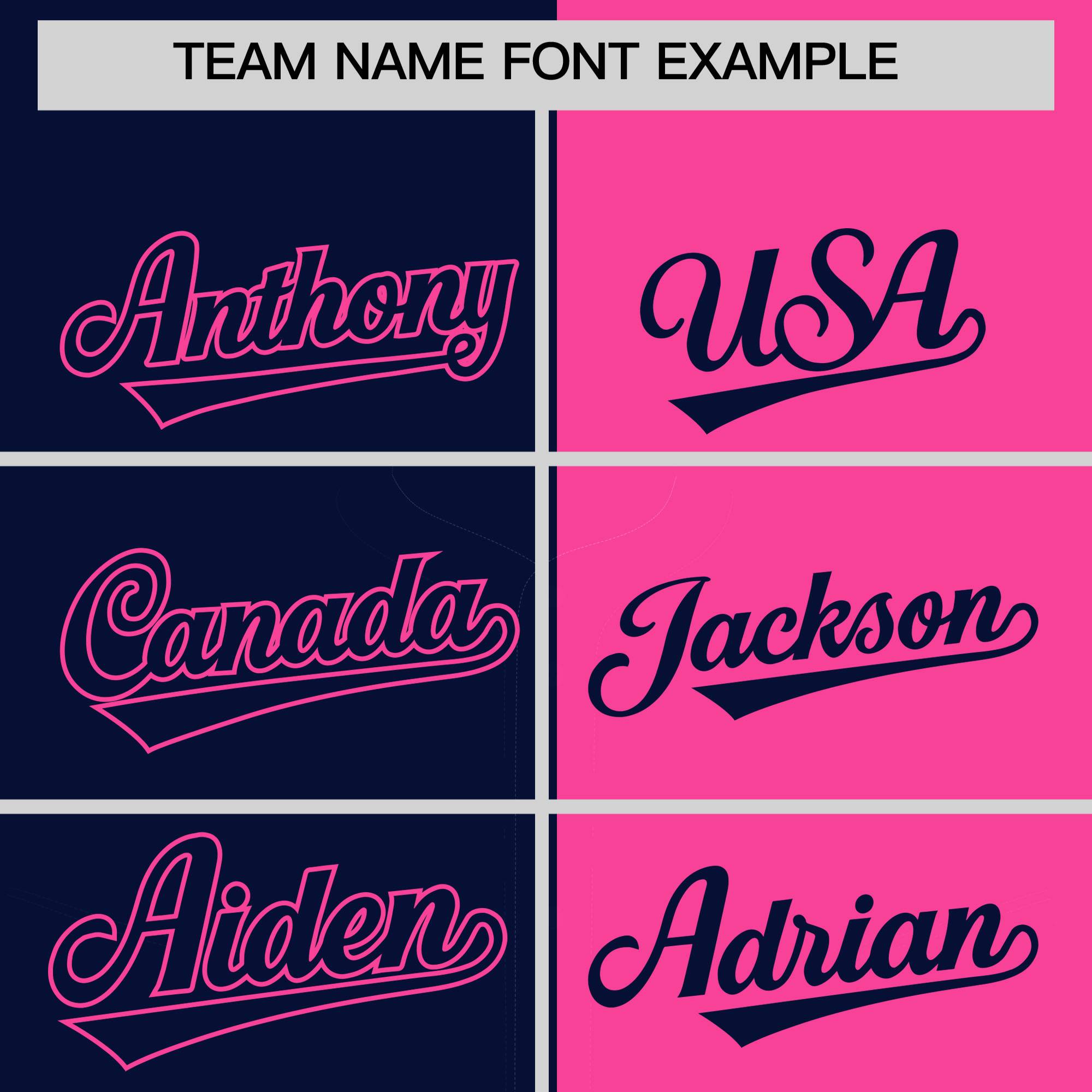 Custom Navy Pink Split Fashion Coconut Tree Design Authentic Baseball Jersey