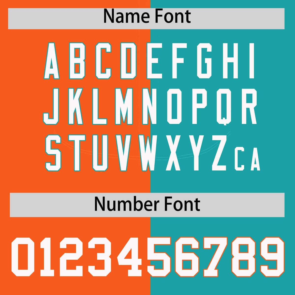 Custom Orange Aqua Split Fashion Coconut Tree Design Authentic Baseball Jersey