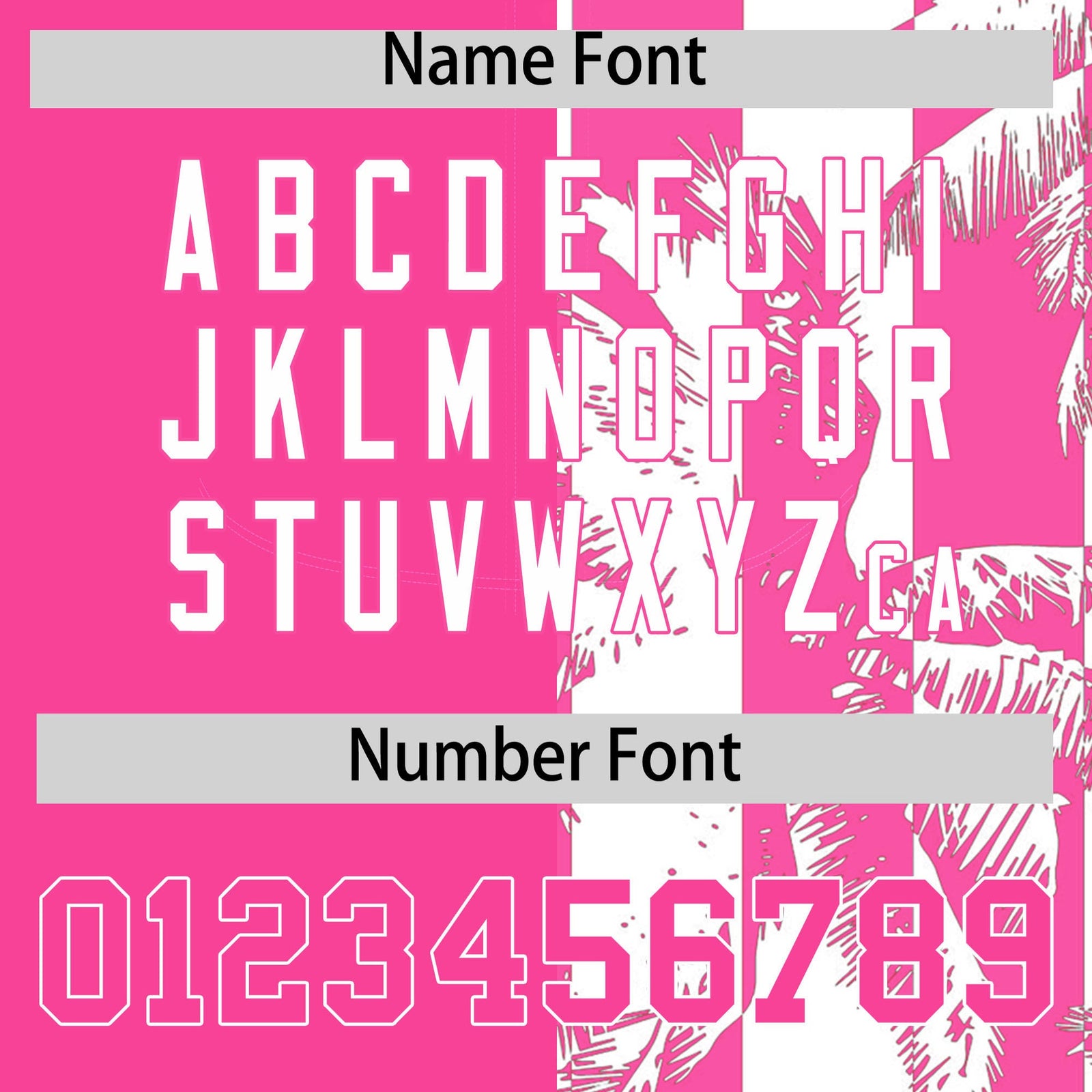 Custom Pink White Split Fashion Coconut Tree Design Authentic Baseball Jersey