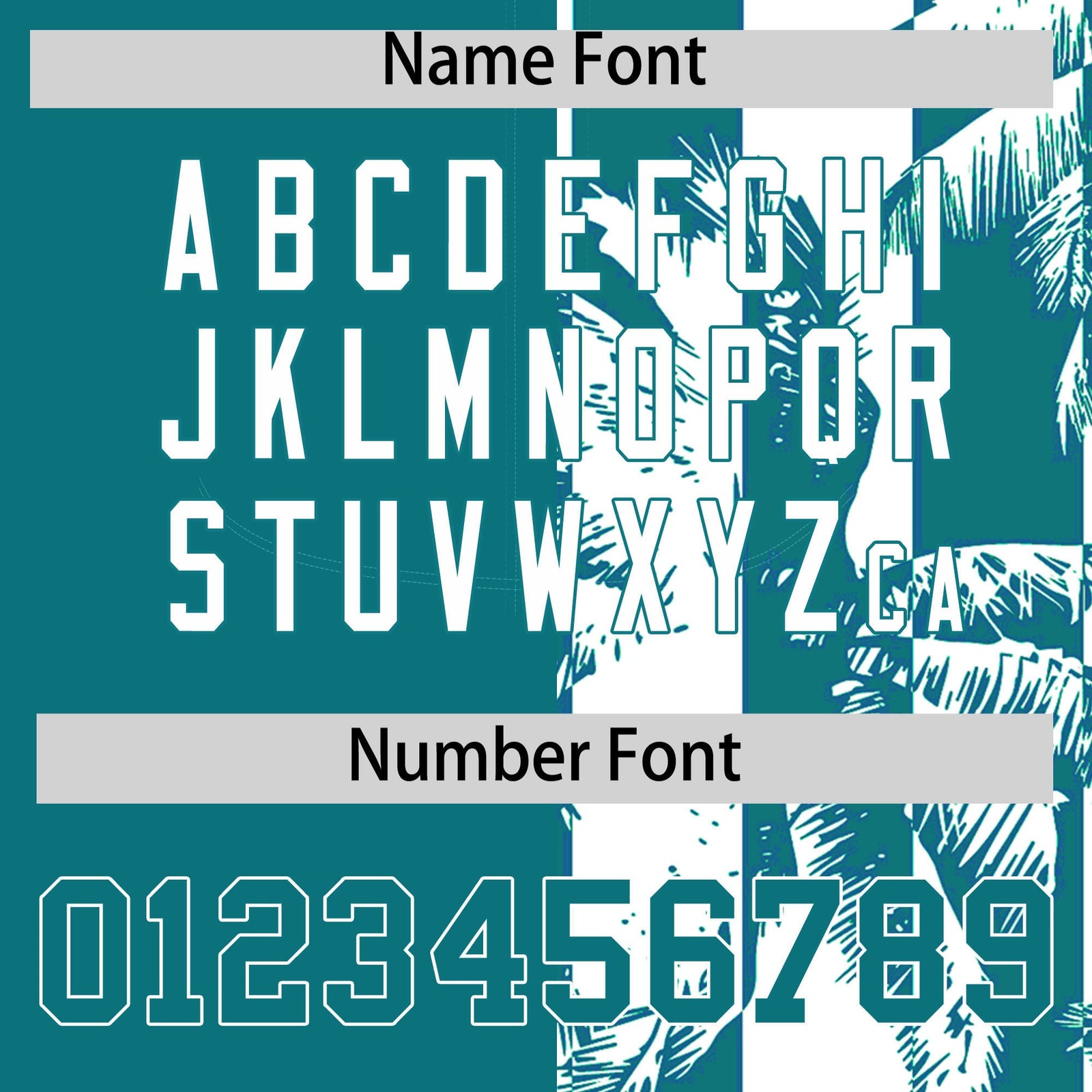 Custom Aqua White Split Fashion Coconut Tree Design Authentic Baseball Jersey