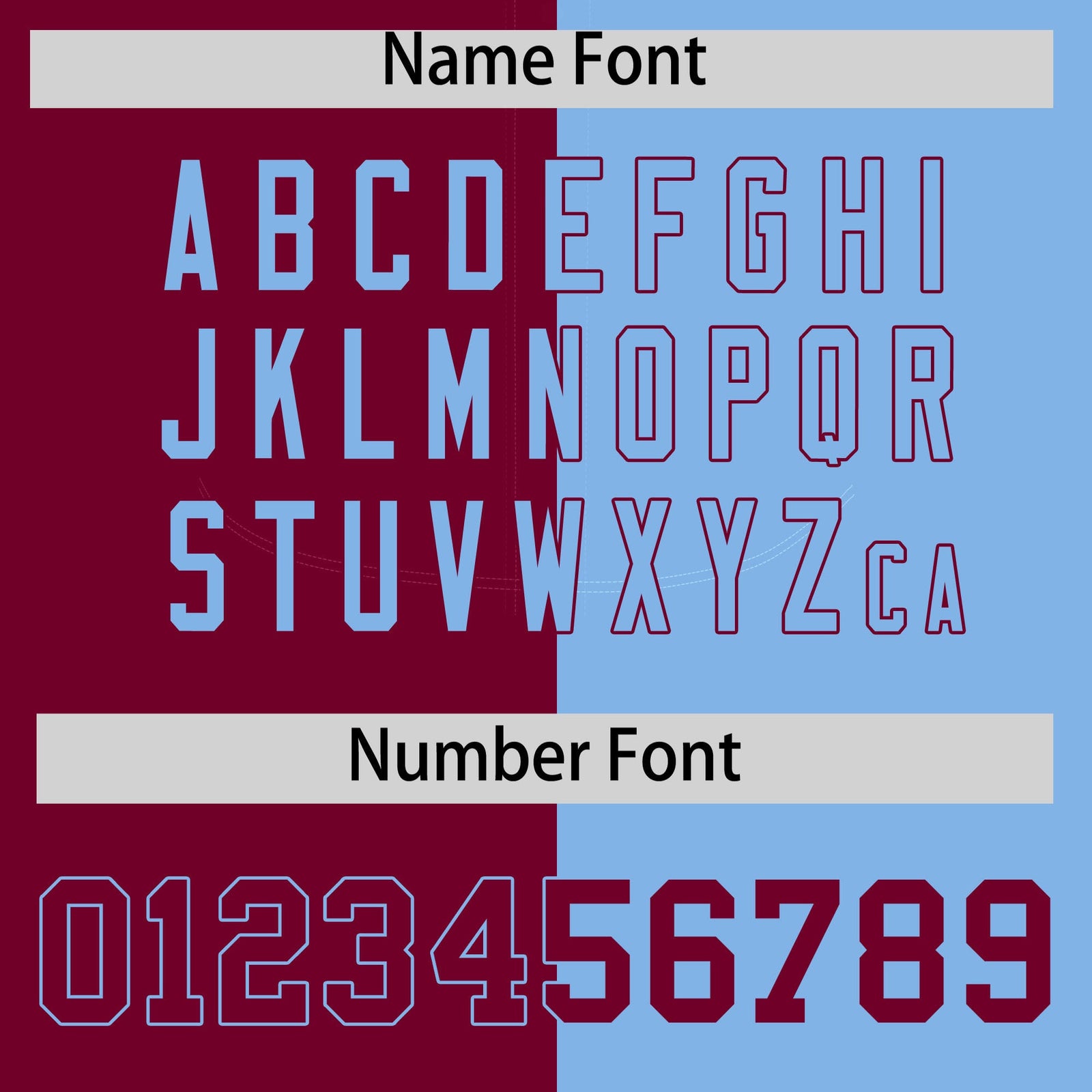 Custom Crimson Powder Blue Split Fashion Coconut Tree Design Authentic Baseball Jersey