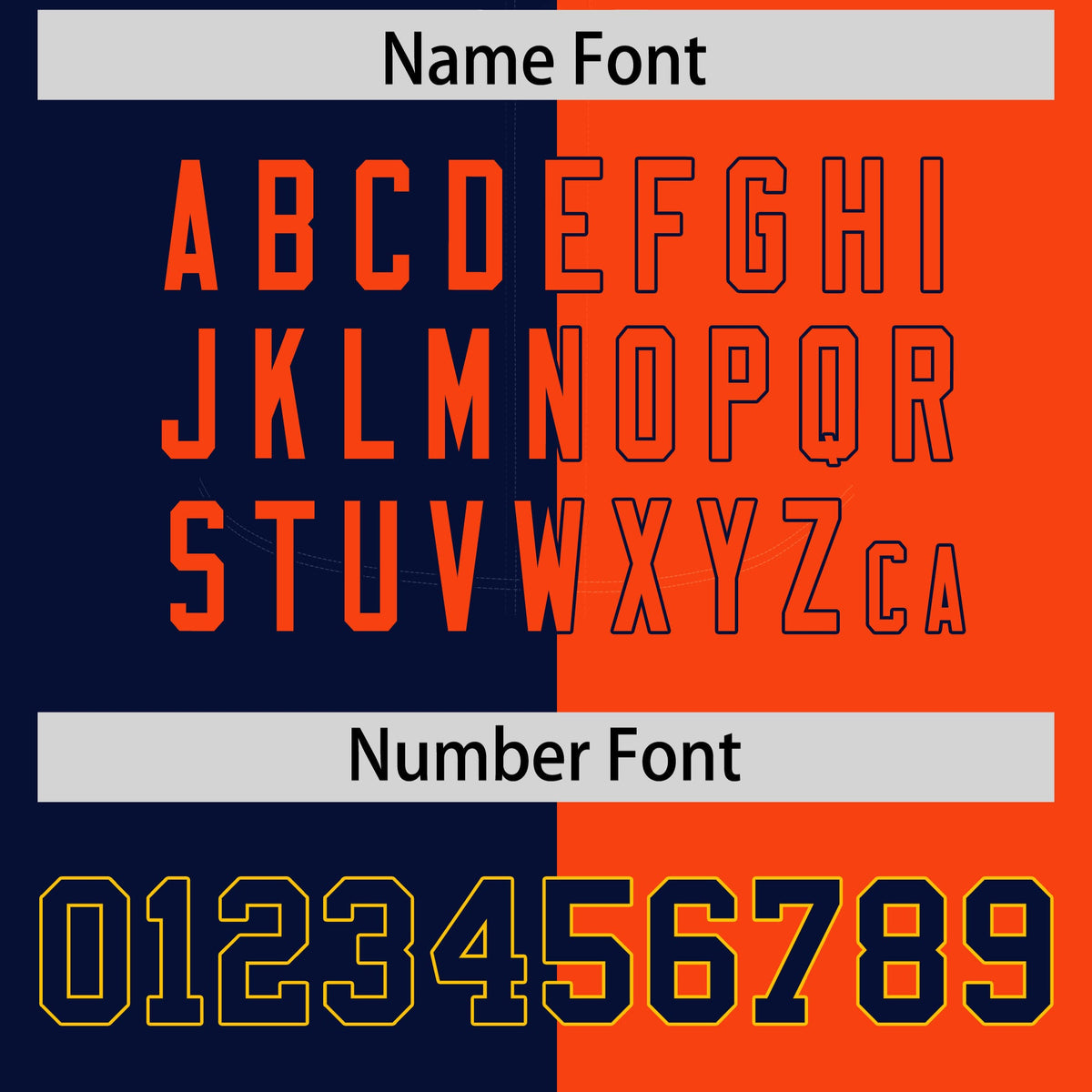 Custom Navy Orange Split Fashion Coconut Tree Design Authentic Baseball Jersey