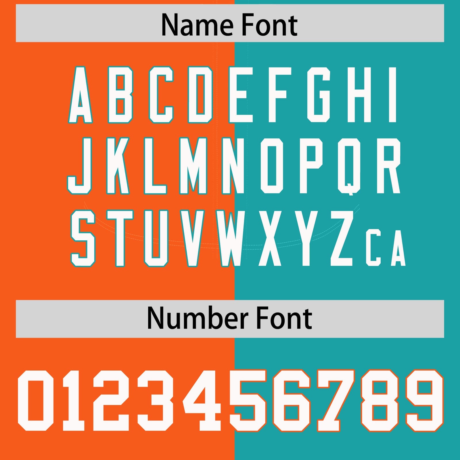 Custom Orange Aqua Split Fashion Coconut Tree Design Authentic Baseball Jersey