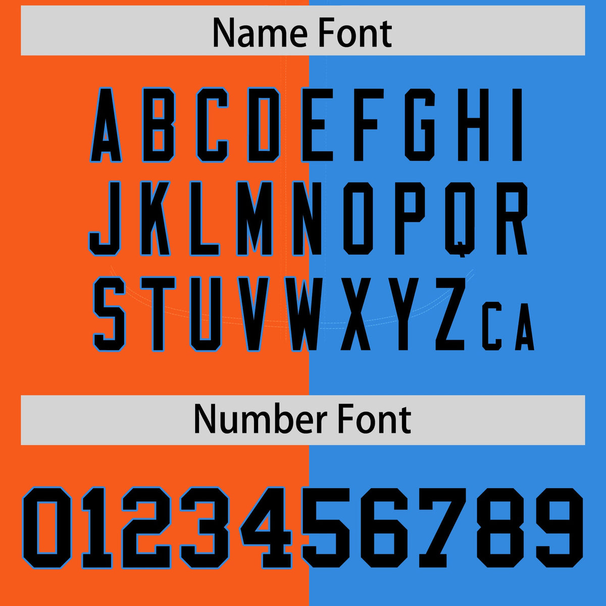 Custom Orange Powder Blue Split Fashion Coconut Tree Design Authentic Baseball Jersey