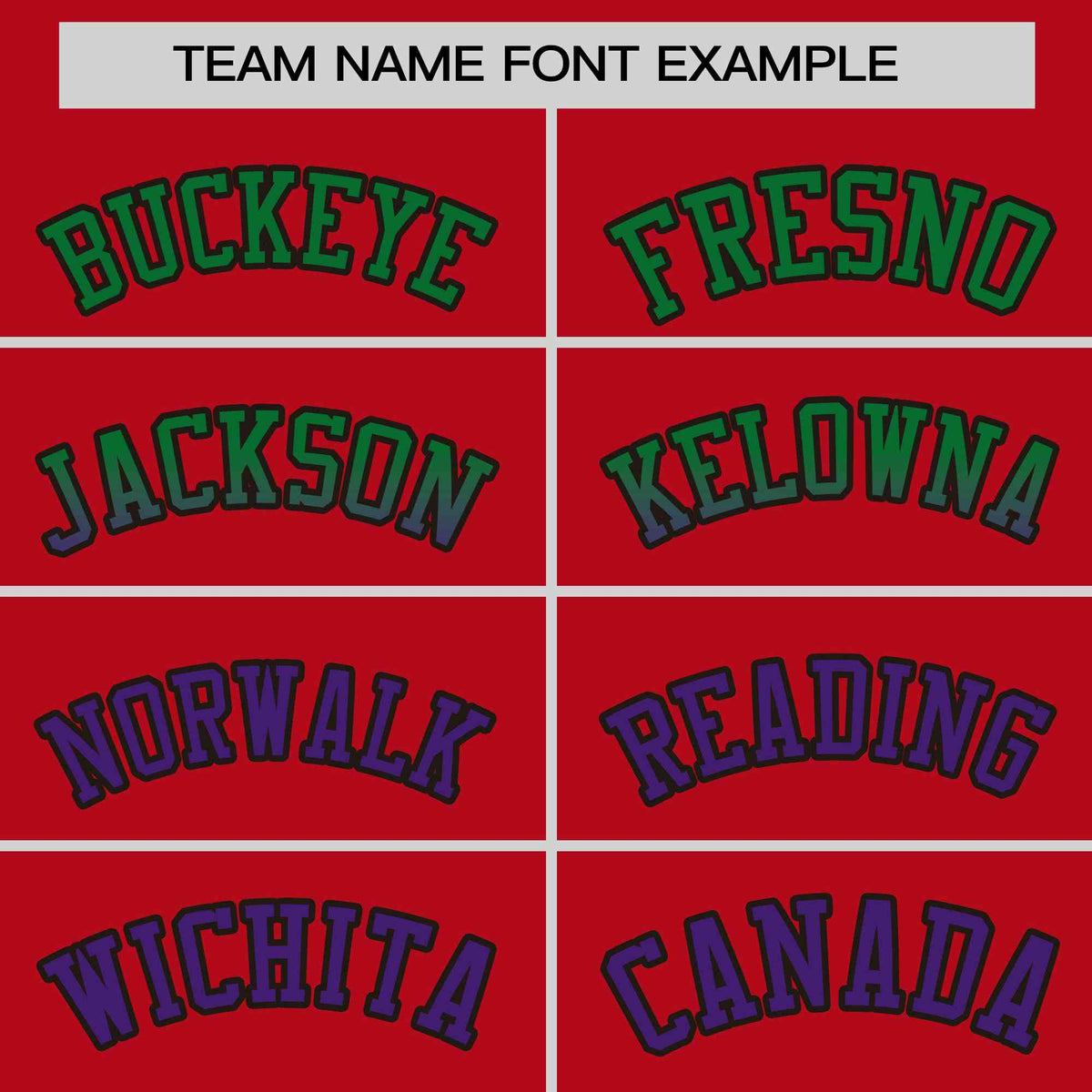 Custom Red Kelly Green-Purple Personalized Gradient Font And Side Design Authentic Baseball Jersey