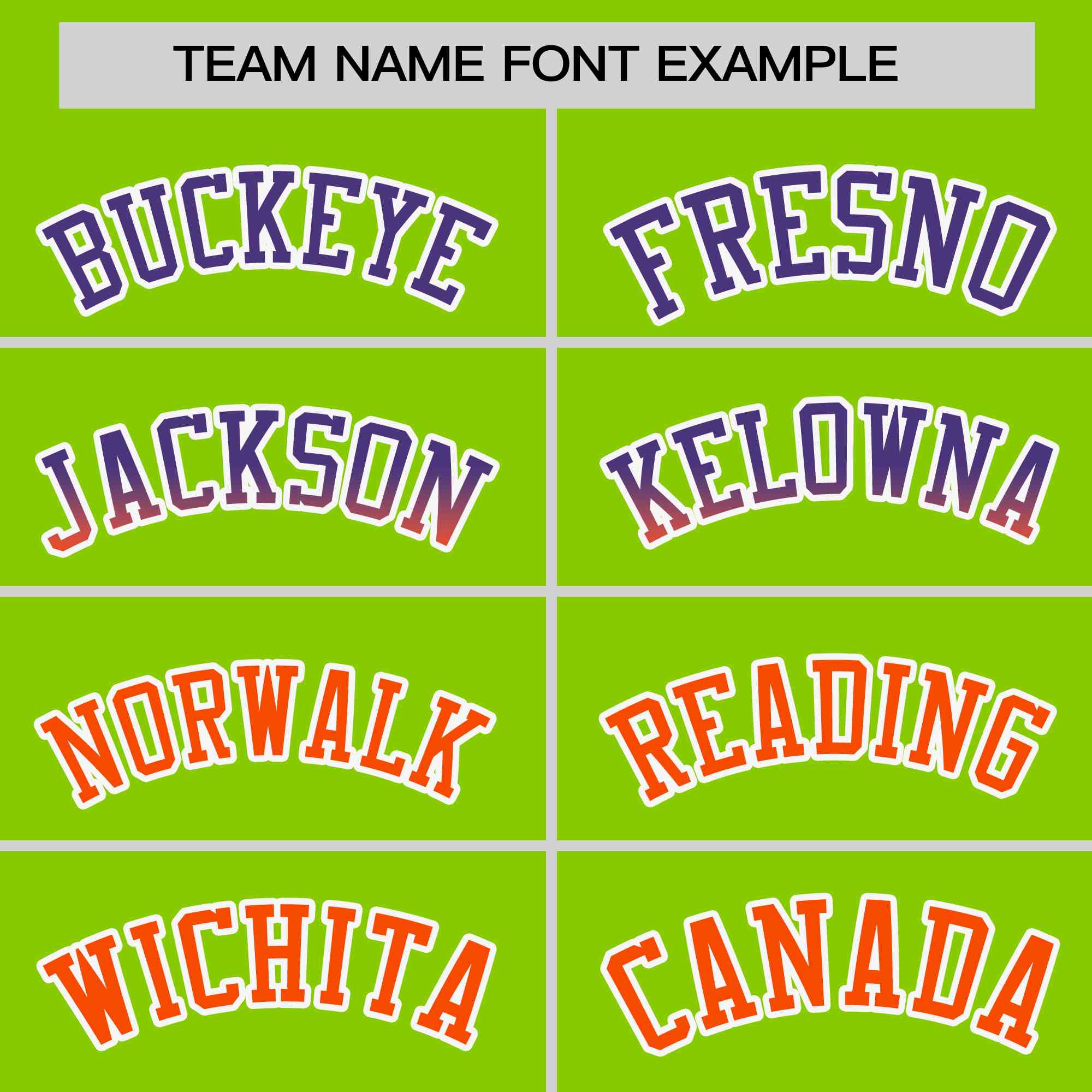 Custom Neon Green Purple-Orange Personalized Gradient Font And Side Design Authentic Baseball Jersey