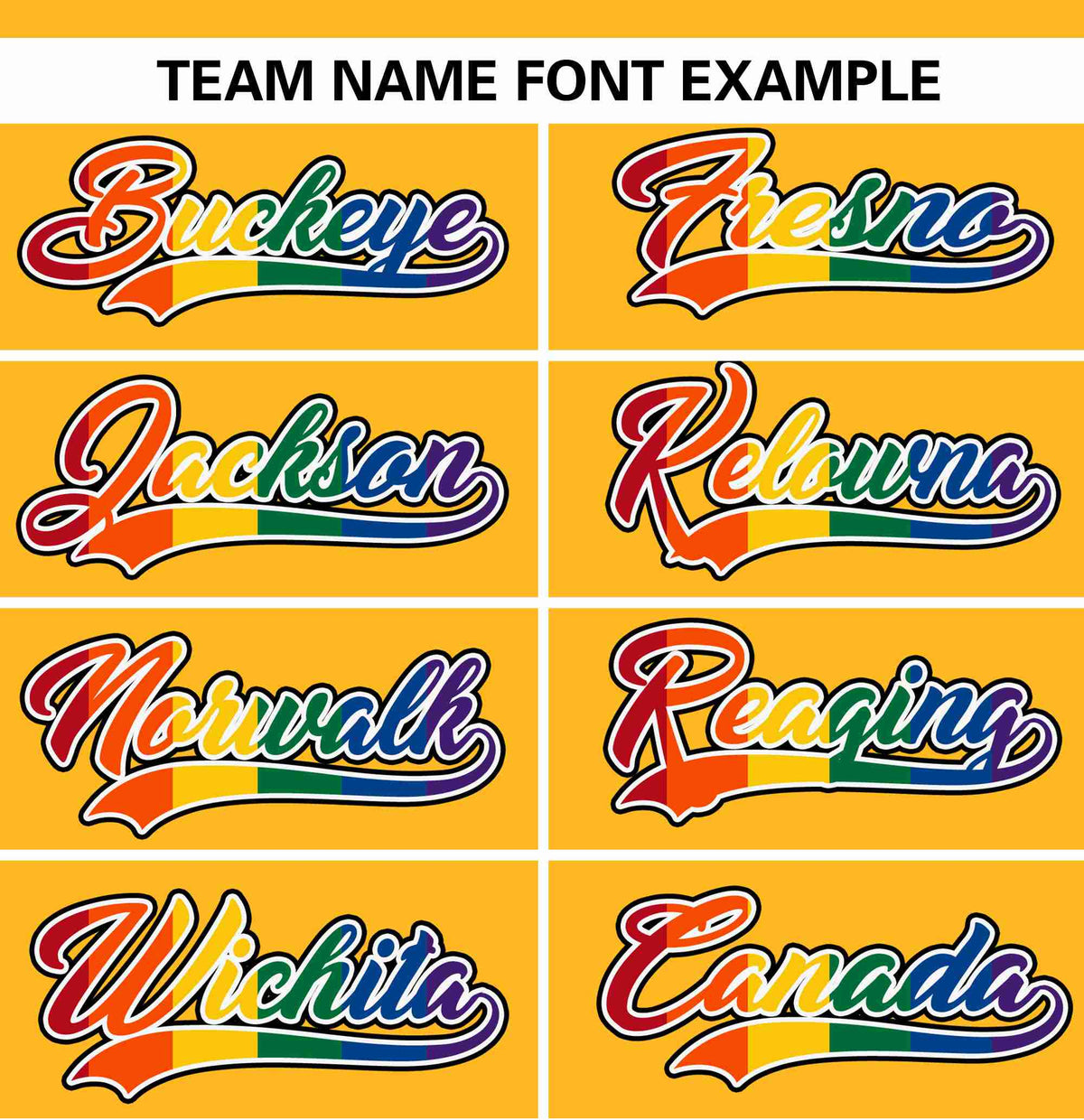 Custom Yellow LGBT Rainbow For Pride Month Raglan Sleeves Authentic Baseball Jersey