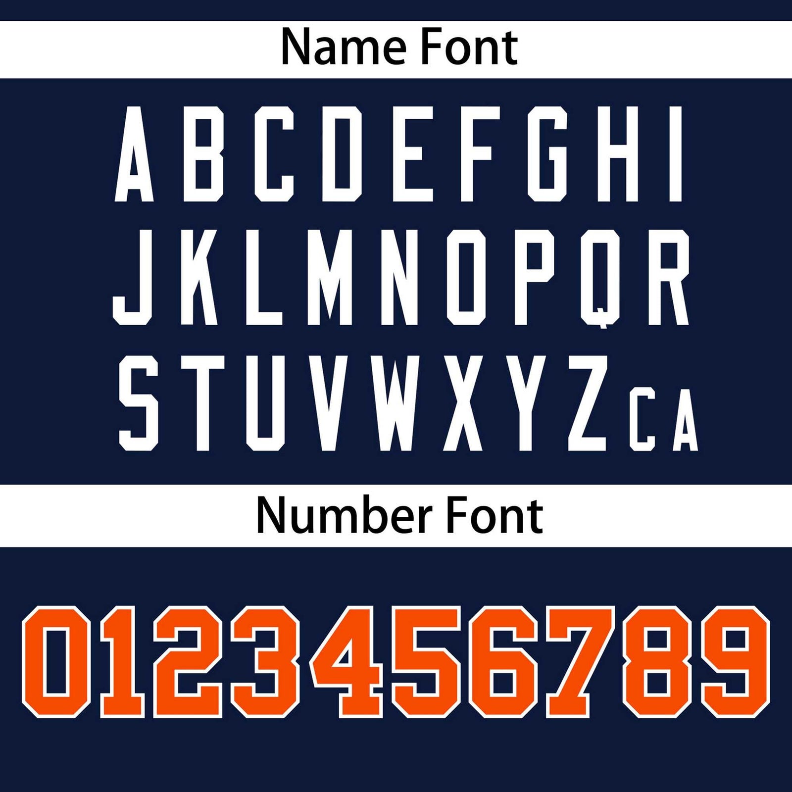 Custom Navy Orange-White Personalized Side Two-Tone Design Authentic Baseball Jersey
