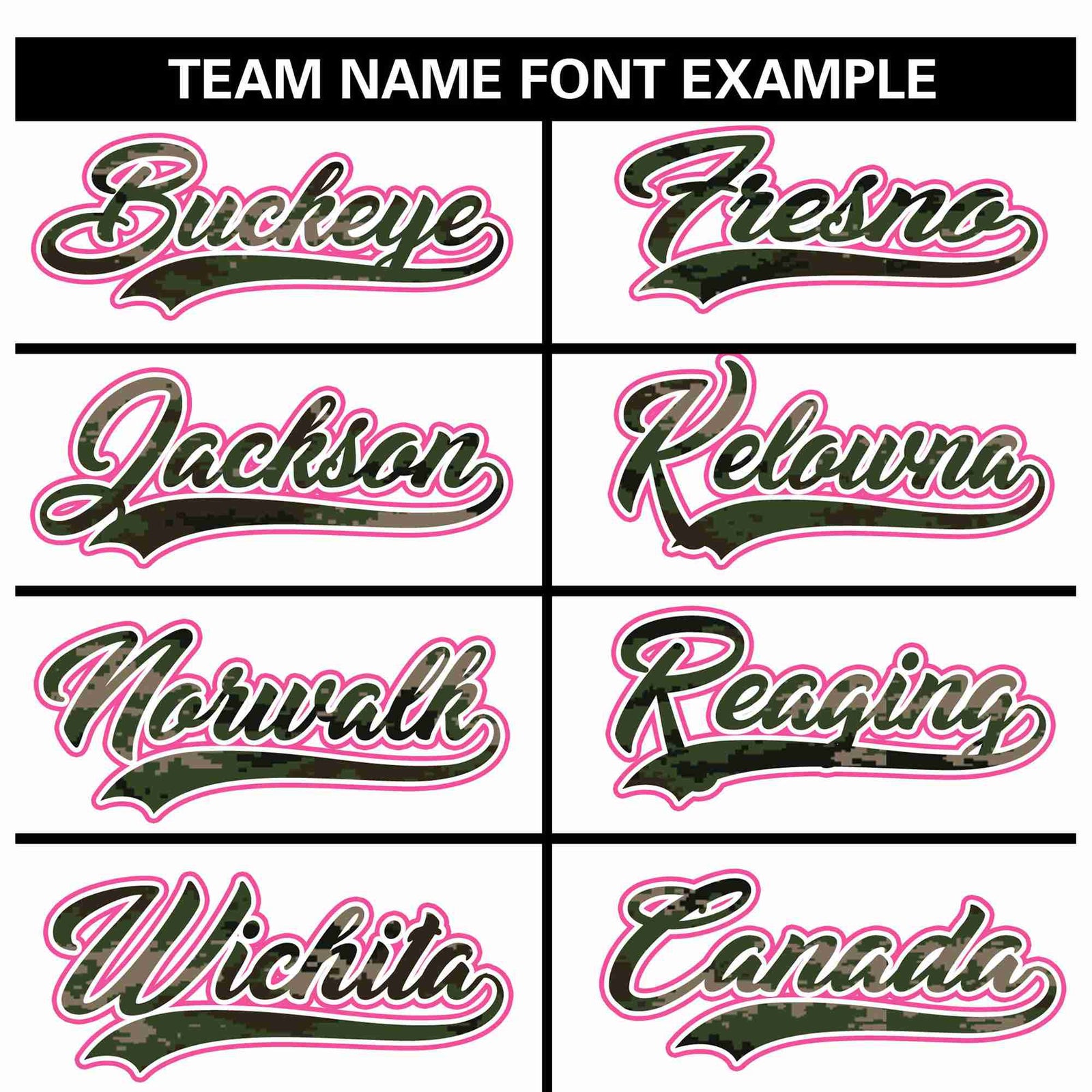 Custom White Personalized Camo Font Authentic Baseball Jersey