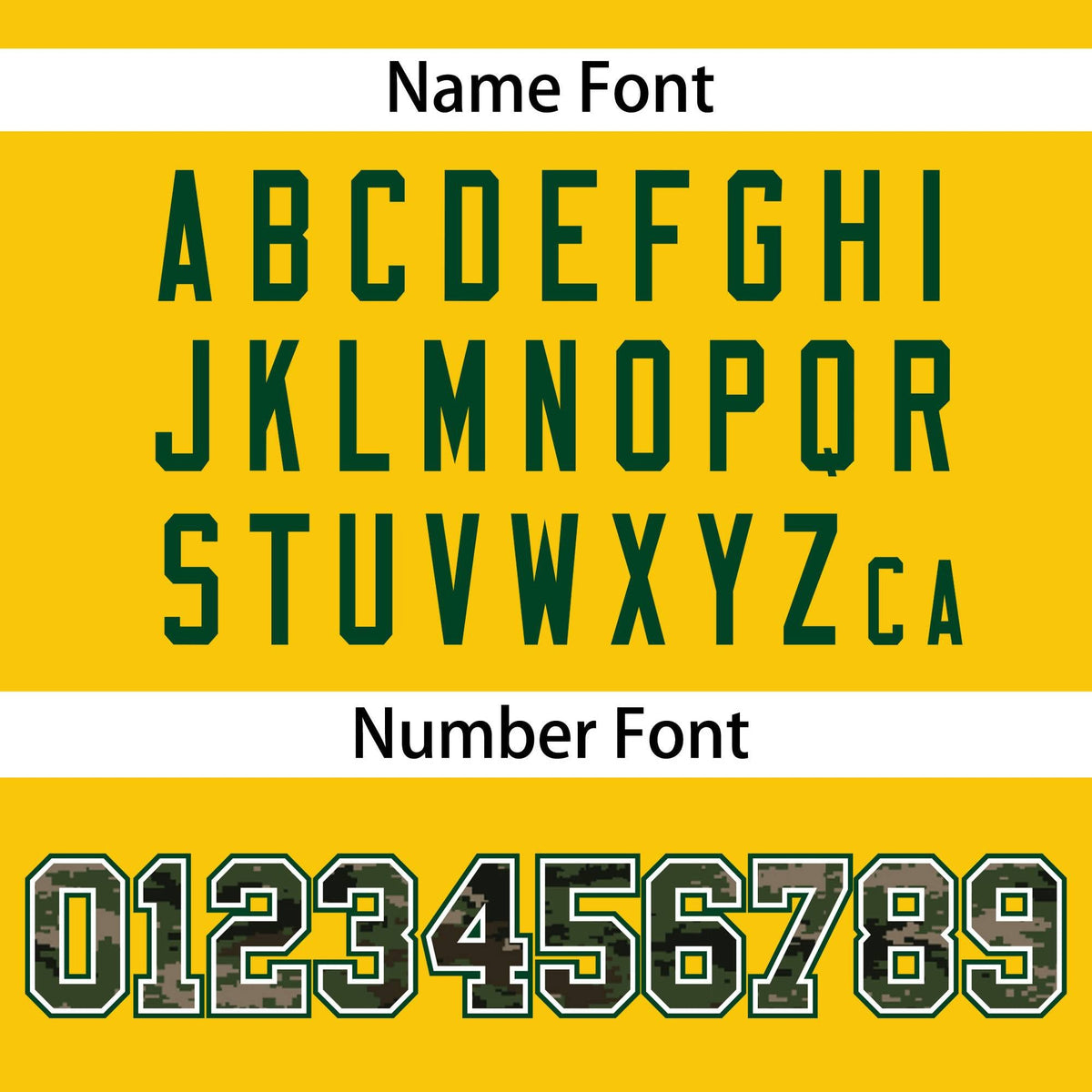 Custom Gold Personalized Camo Font Authentic Baseball Jersey