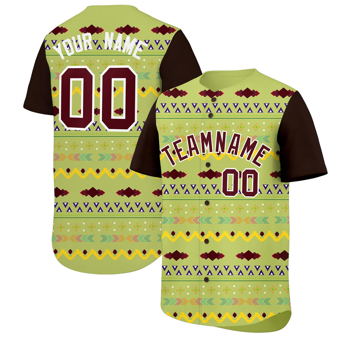 Custom Champagne Brown White Mexican style Lightweight Baseball Jersey| KXKSHOP