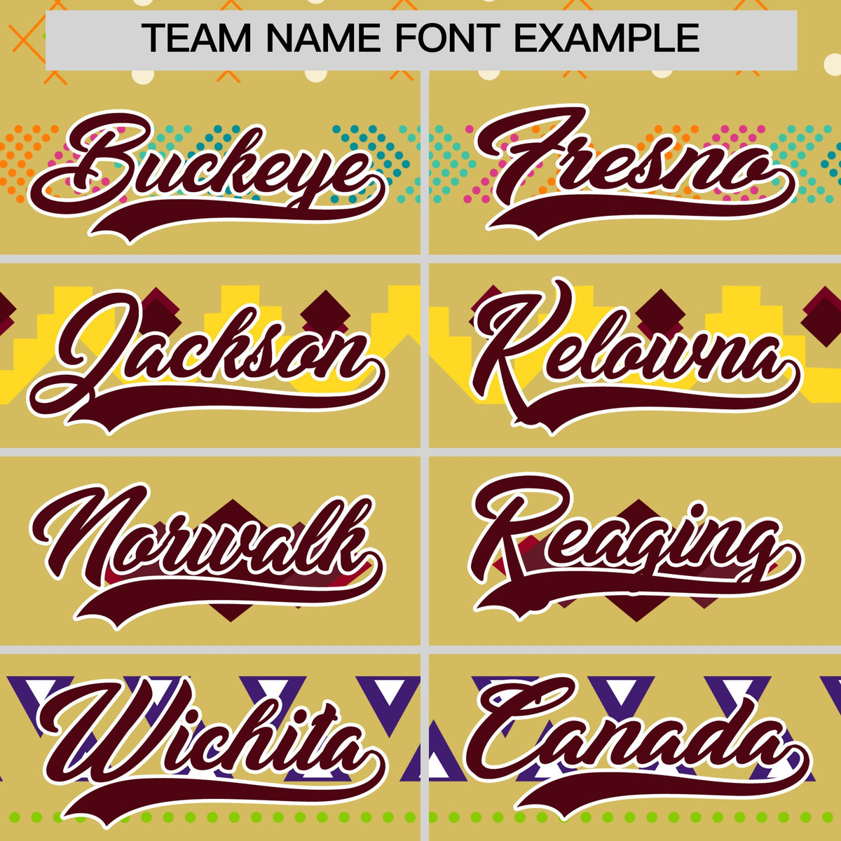 Custom Old Gold White Burgundy Mexican style Stretch Fabric Baseball Jersey| KXKSHOP
