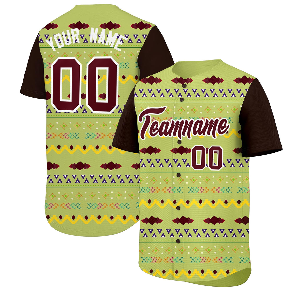 Custom Champagne Brown White Mexican style Lightweight Baseball Jersey| KXKSHOP