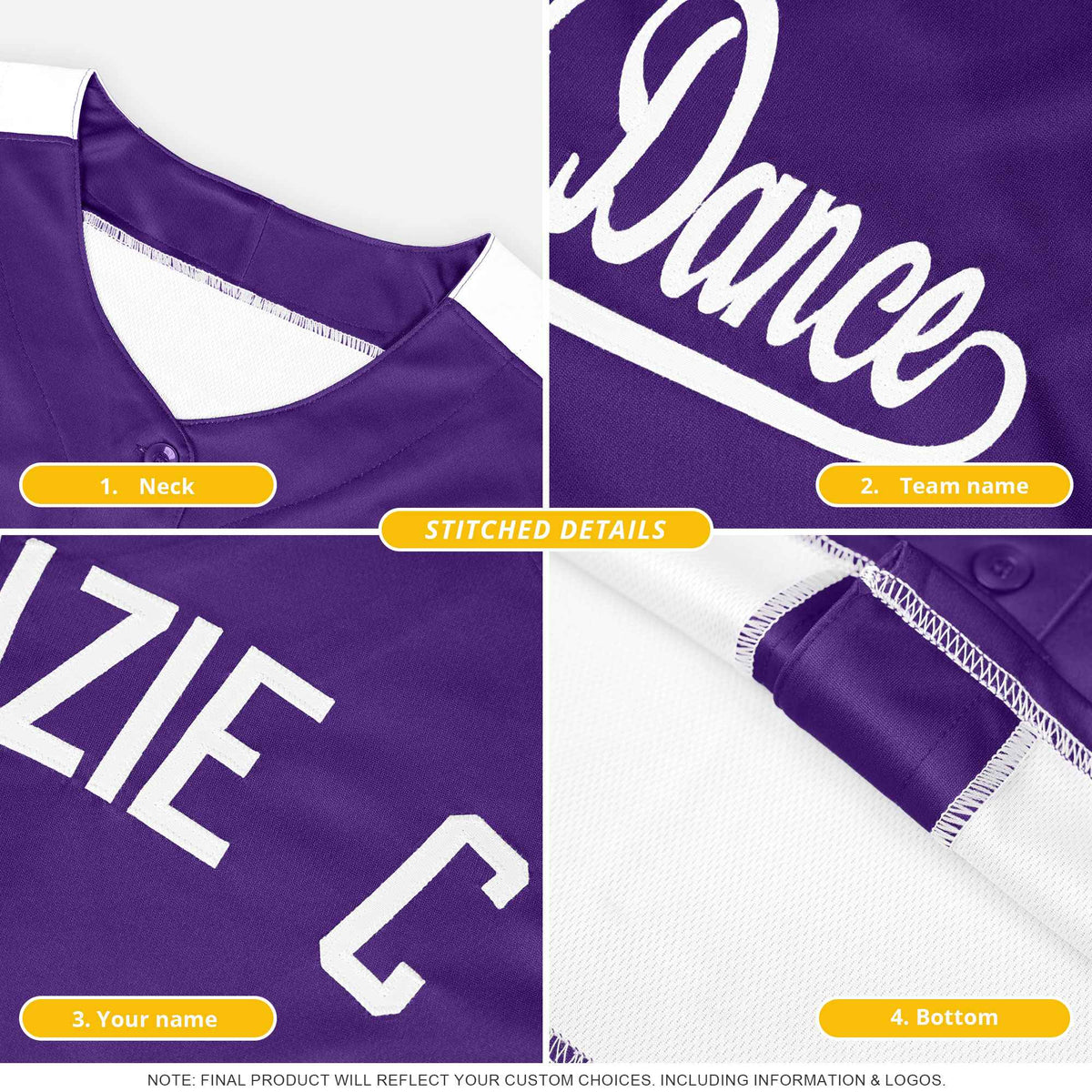 Custom White Gold Personalized Leopard Graffiti Pattern Side Design Authentic Baseball Jersey