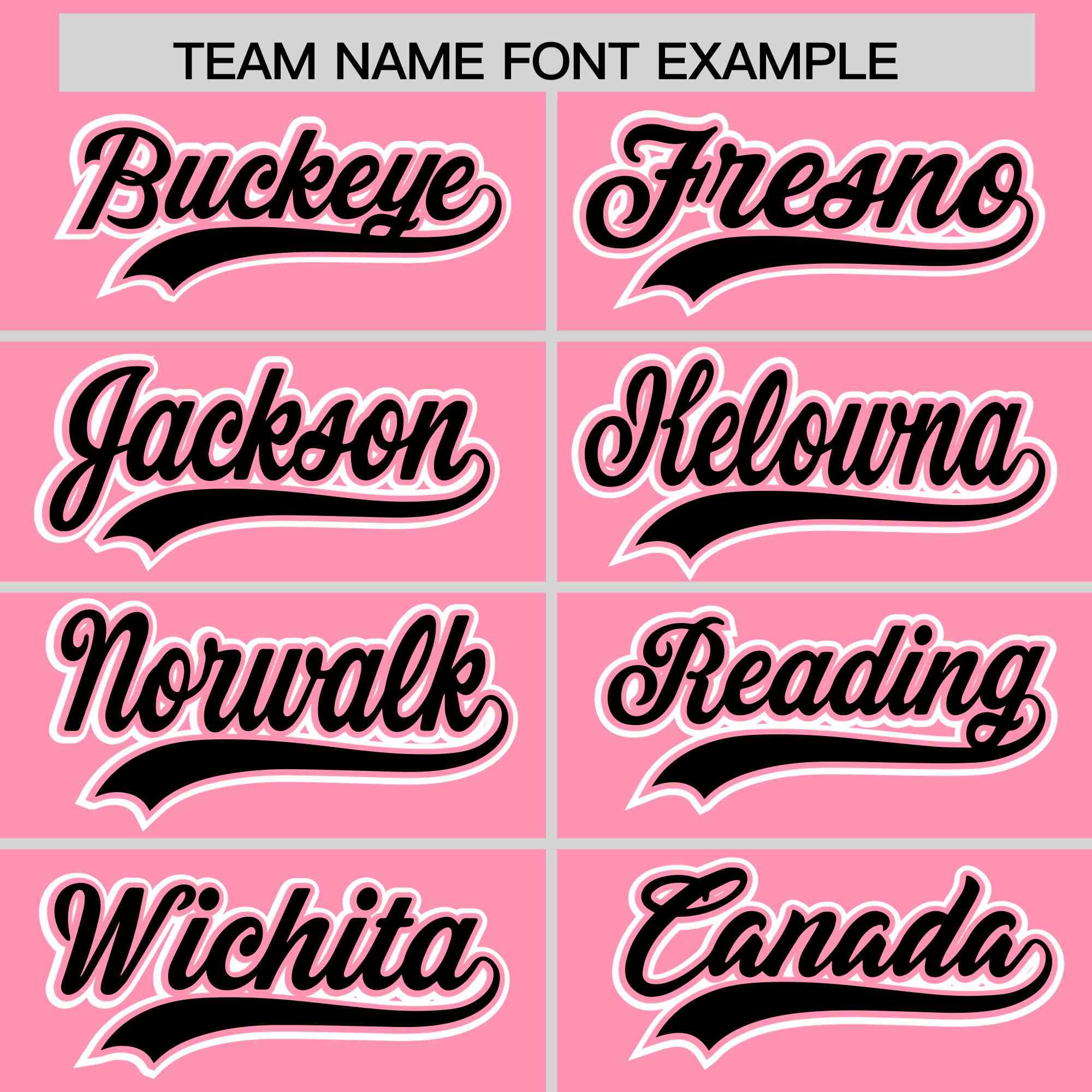 Custom Light Pink Black Color Block Personalized Side Dotted Line Authentic Baseball Jersey