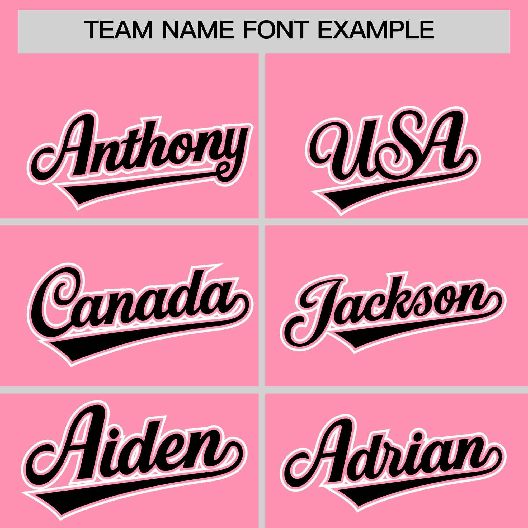 Custom Light Pink Black Color Block Personalized Side Dotted Line Authentic Baseball Jersey