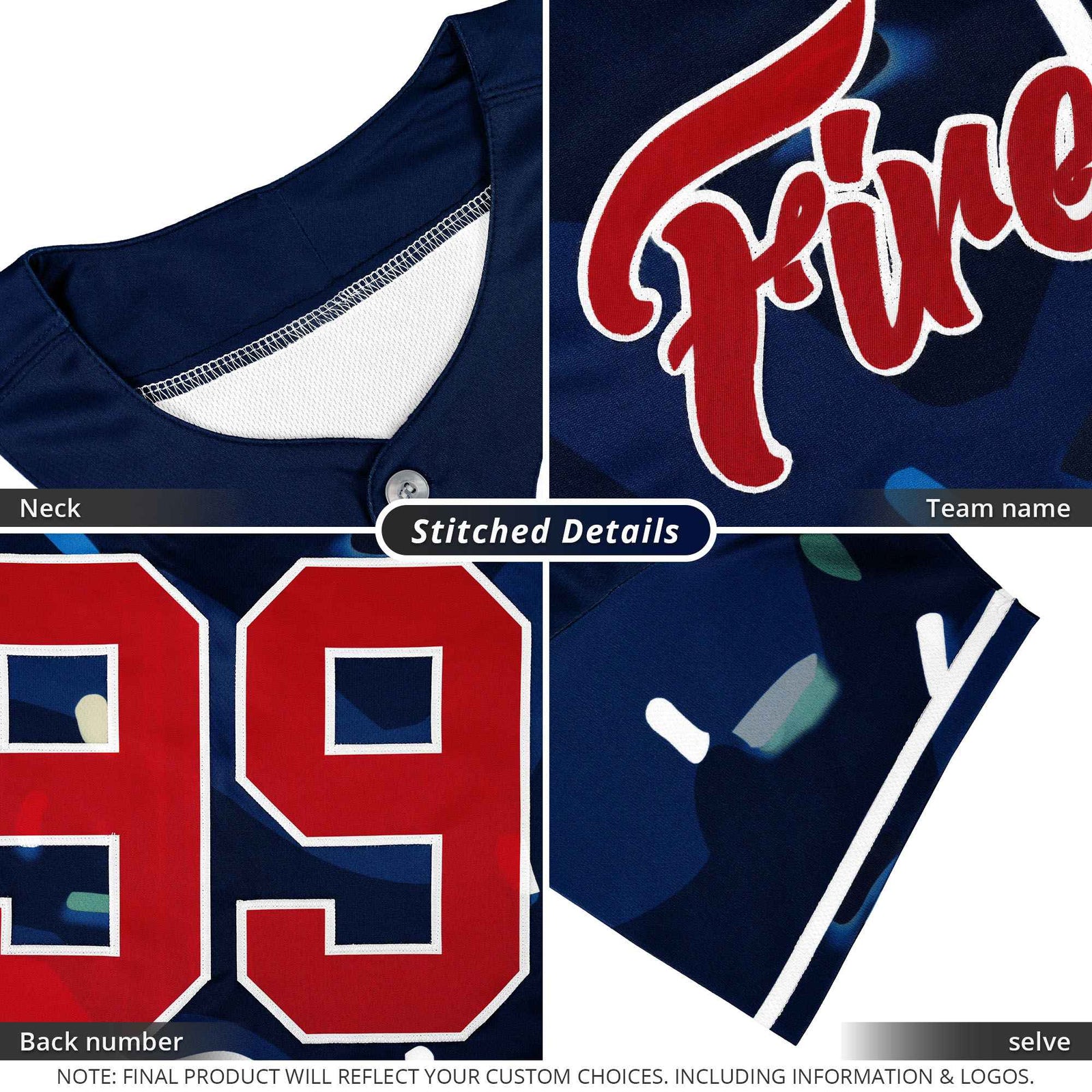 Custom Navy Teal Side Flame Outline Pattern Sports Uniform Basetball Jersey