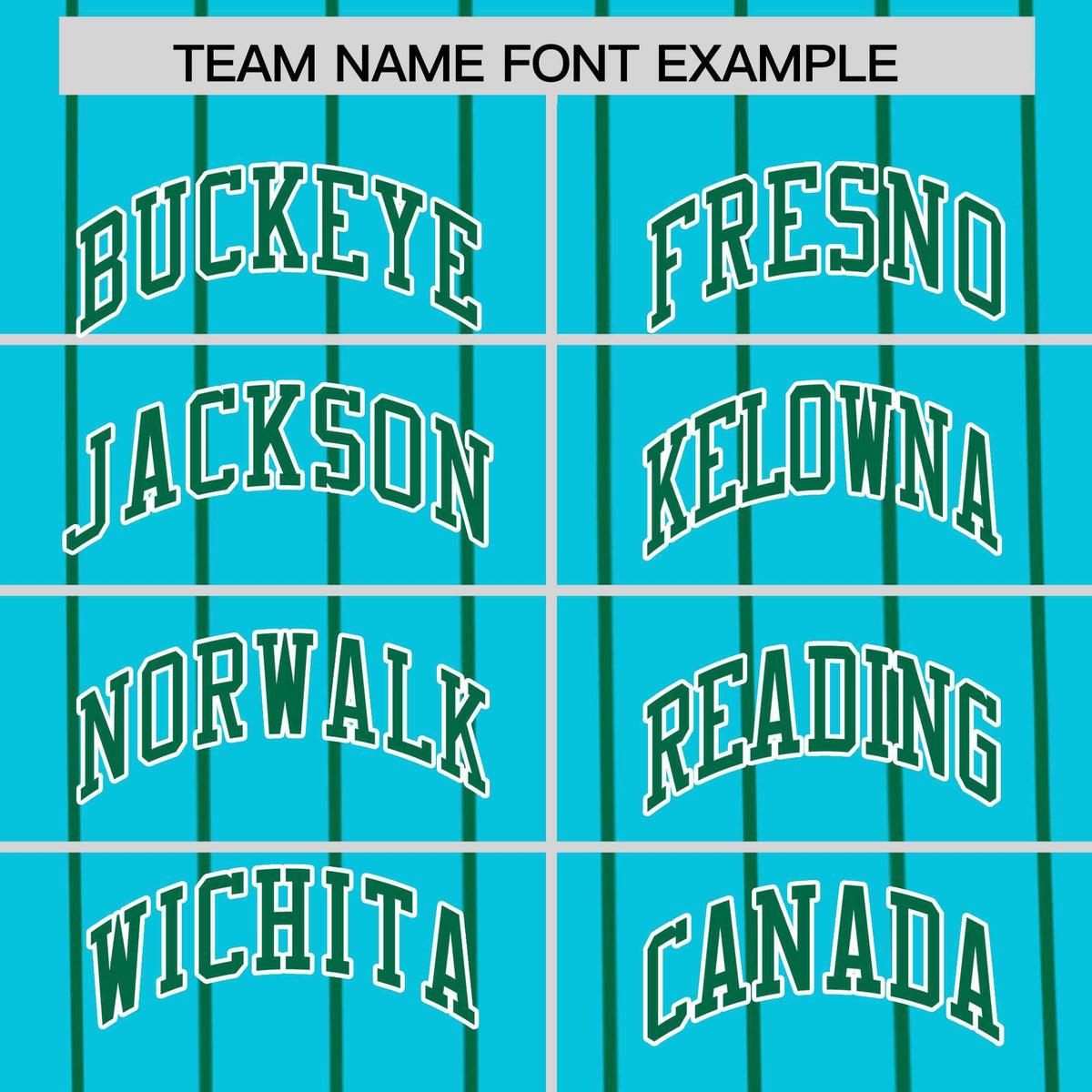 Custom Sky Blue Green Pinstripe Personalized Side Two-tone Authentic Baseball Jersey