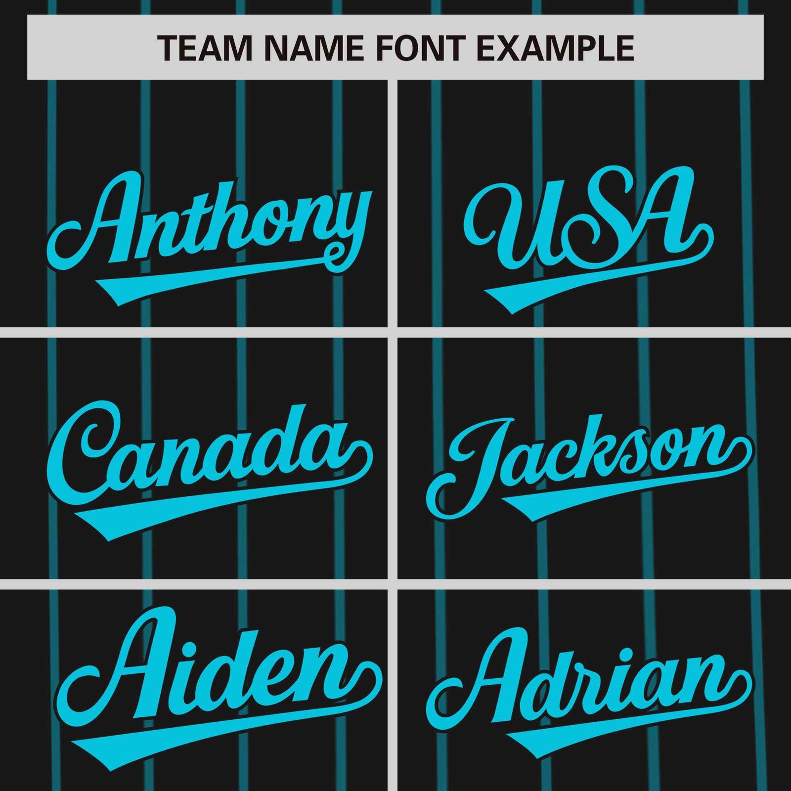 Custom Black Sky Blue Pinstripe Personalized Side Two-tone Authentic Baseball Jersey