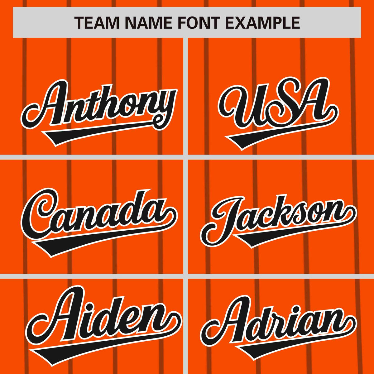 Custom Orange Black Pinstripe Personalized Side Two-tone Authentic Baseball Jersey