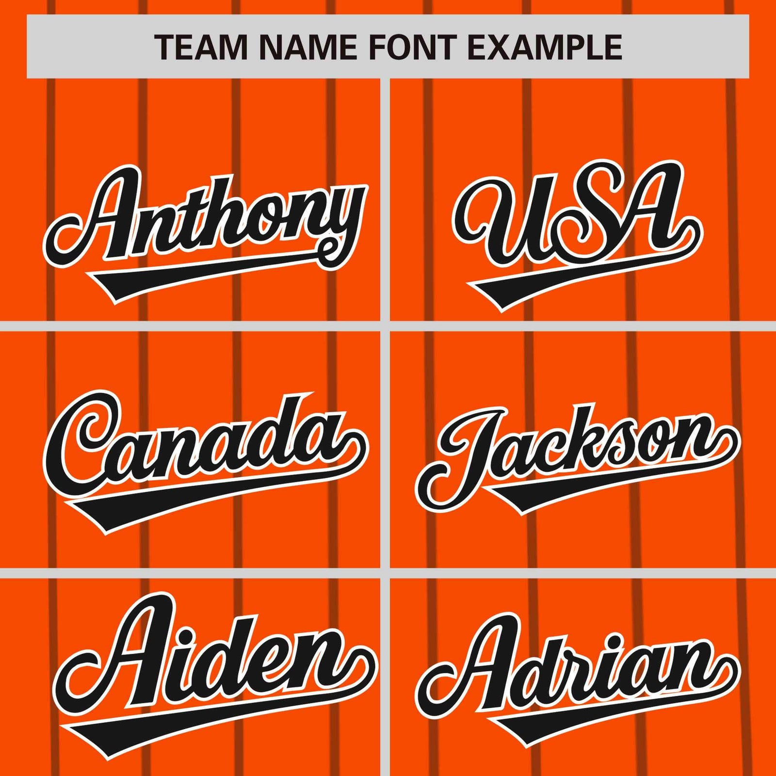 Custom Orange Black Pinstripe Personalized Side Two-tone Authentic Baseball Jersey