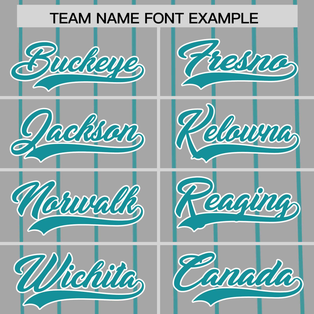 Custom Gray Aqua Pinstripe Personalized Side Two-tone Authentic Baseball Jersey