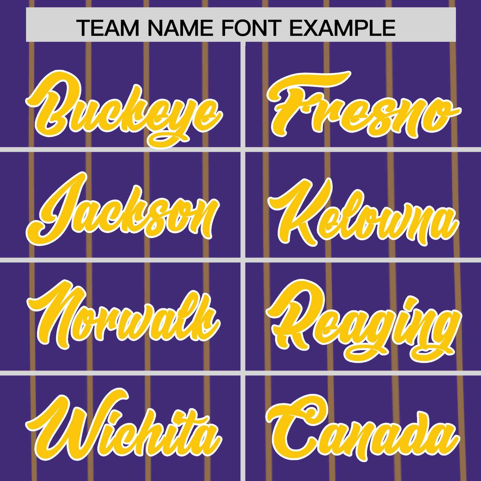 Custom Purple Gold Pinstripe Personalized Side Two-tone Authentic Baseball Jersey