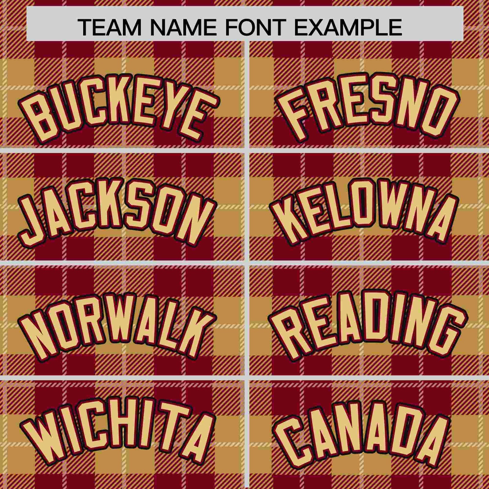 Custom Khaki Red Personalized Plaid Design Authentic Baseball Jersey