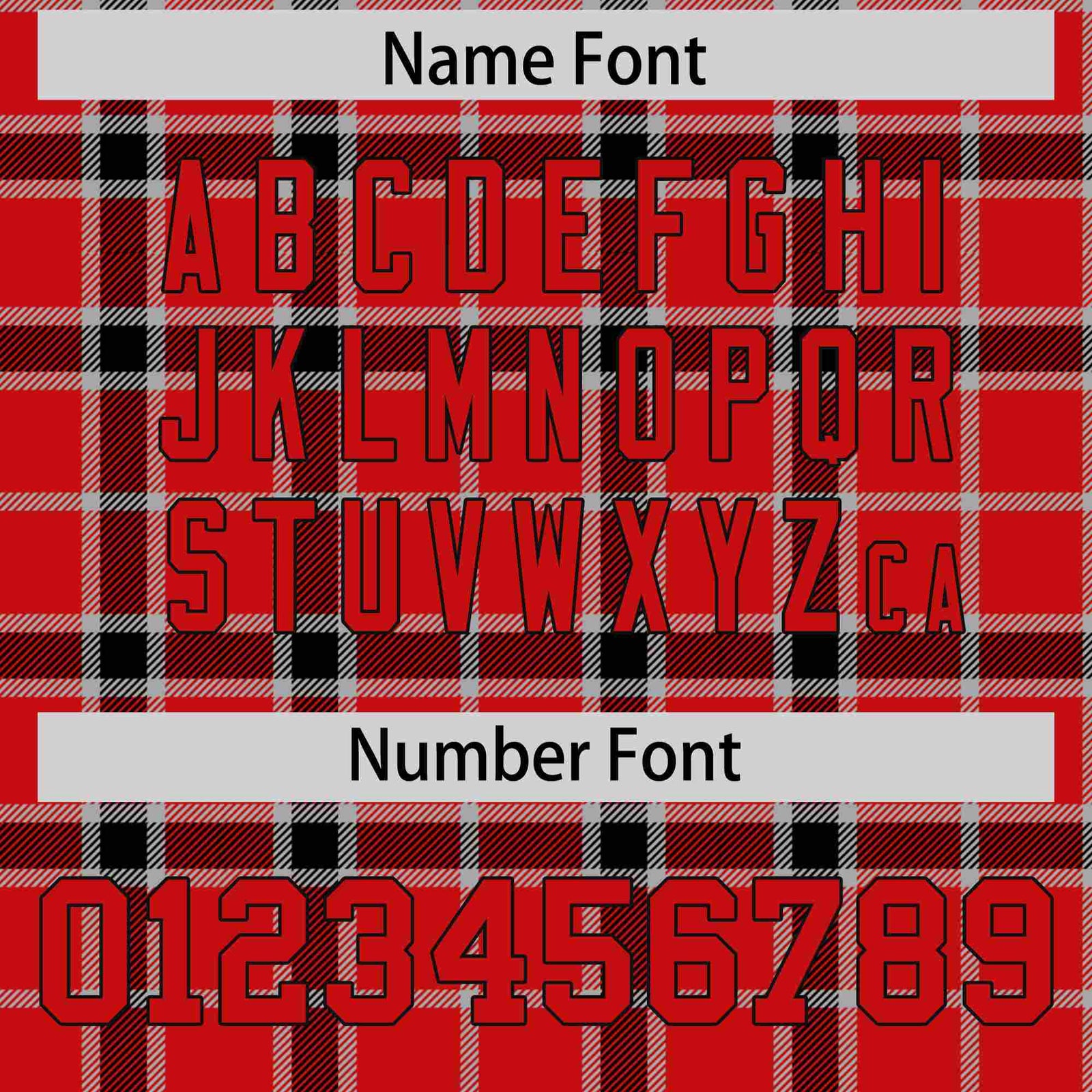 Custom Red Personalized Plaid Design Authentic Baseball Jersey