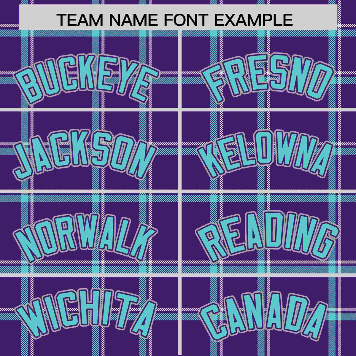 Custom Purple Personalized Plaid Design Authentic Baseball Jersey