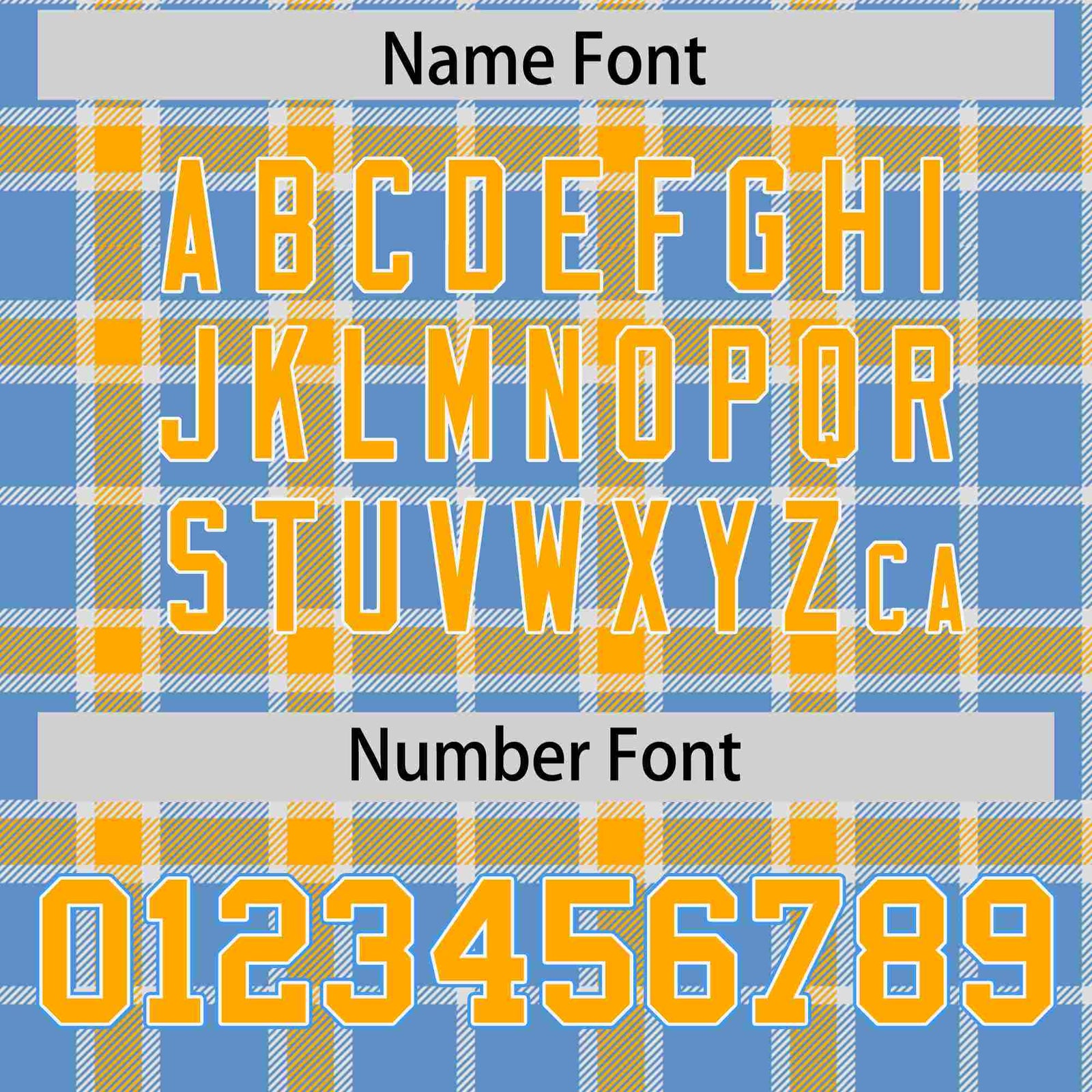 Custom Light Blue Yellow Personalized Plaid Design Authentic Baseball Jersey