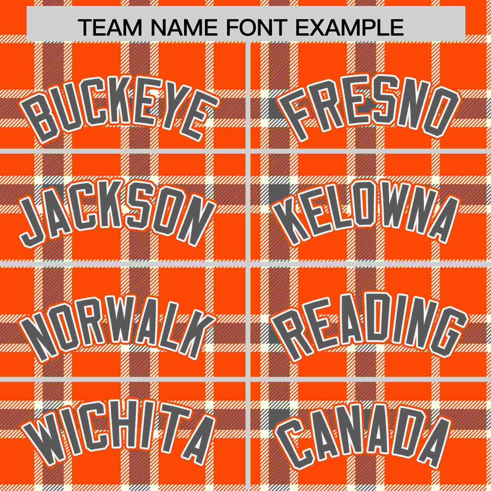 Custom Orange Personalized Plaid Design Authentic Baseball Jersey
