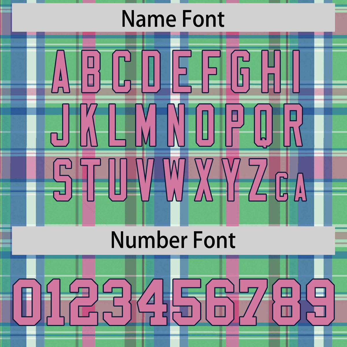 Custom Multi Color Personalized Plaid Design Authentic Baseball Jersey