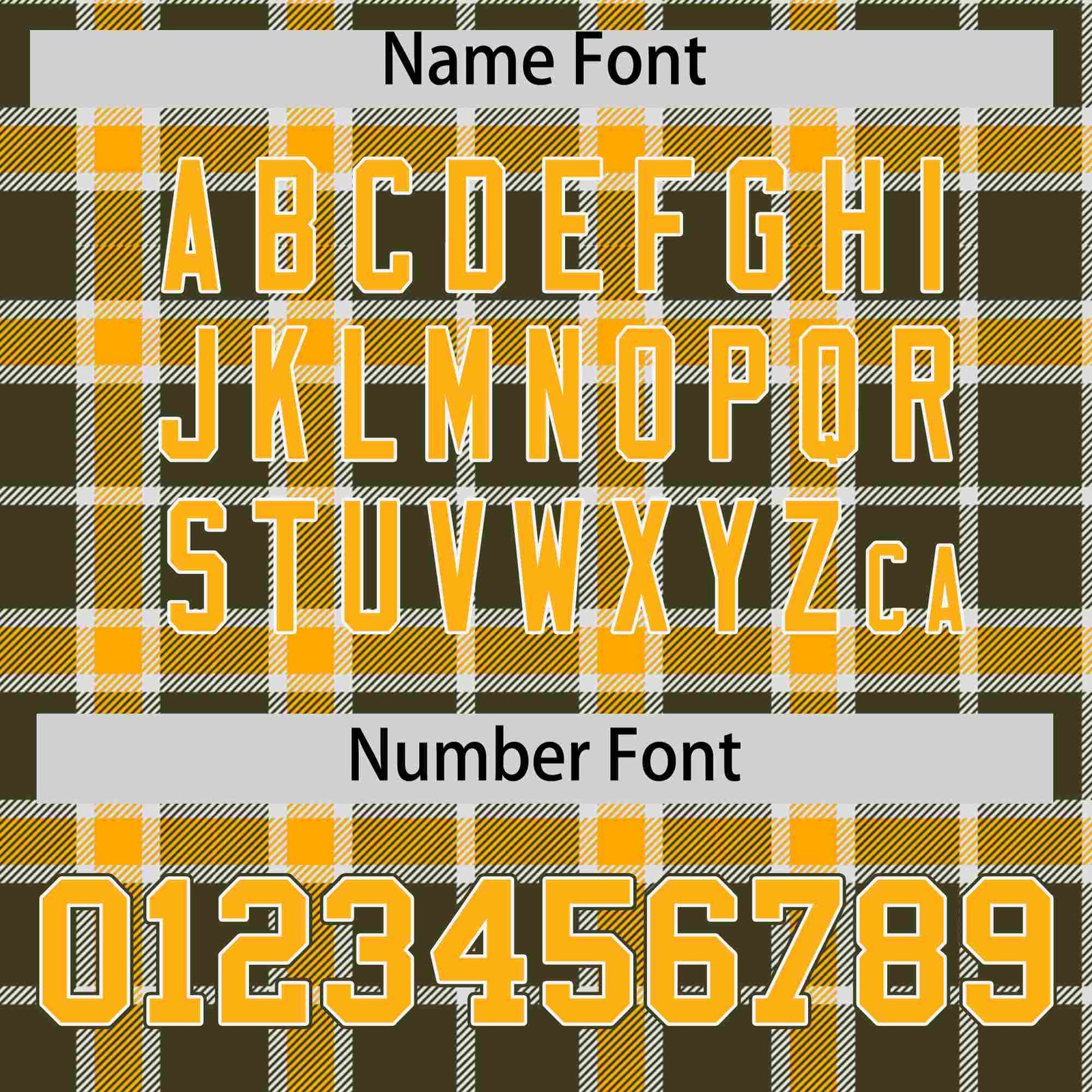 Custom Yellow Olive Personalized Plaid Design Authentic Baseball Jersey
