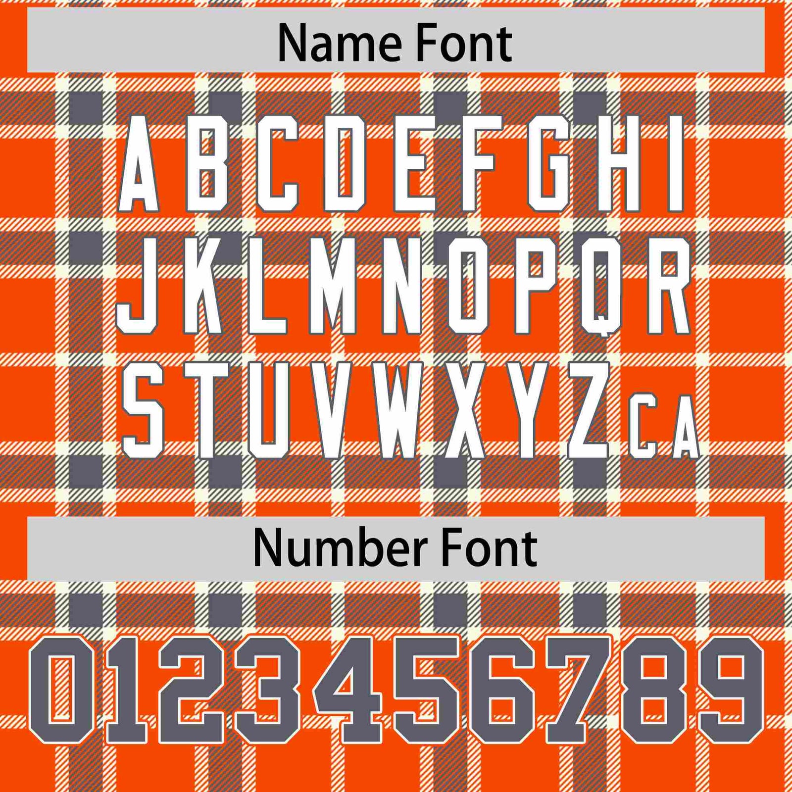 Custom Orange Personalized Plaid Design Authentic Baseball Jersey